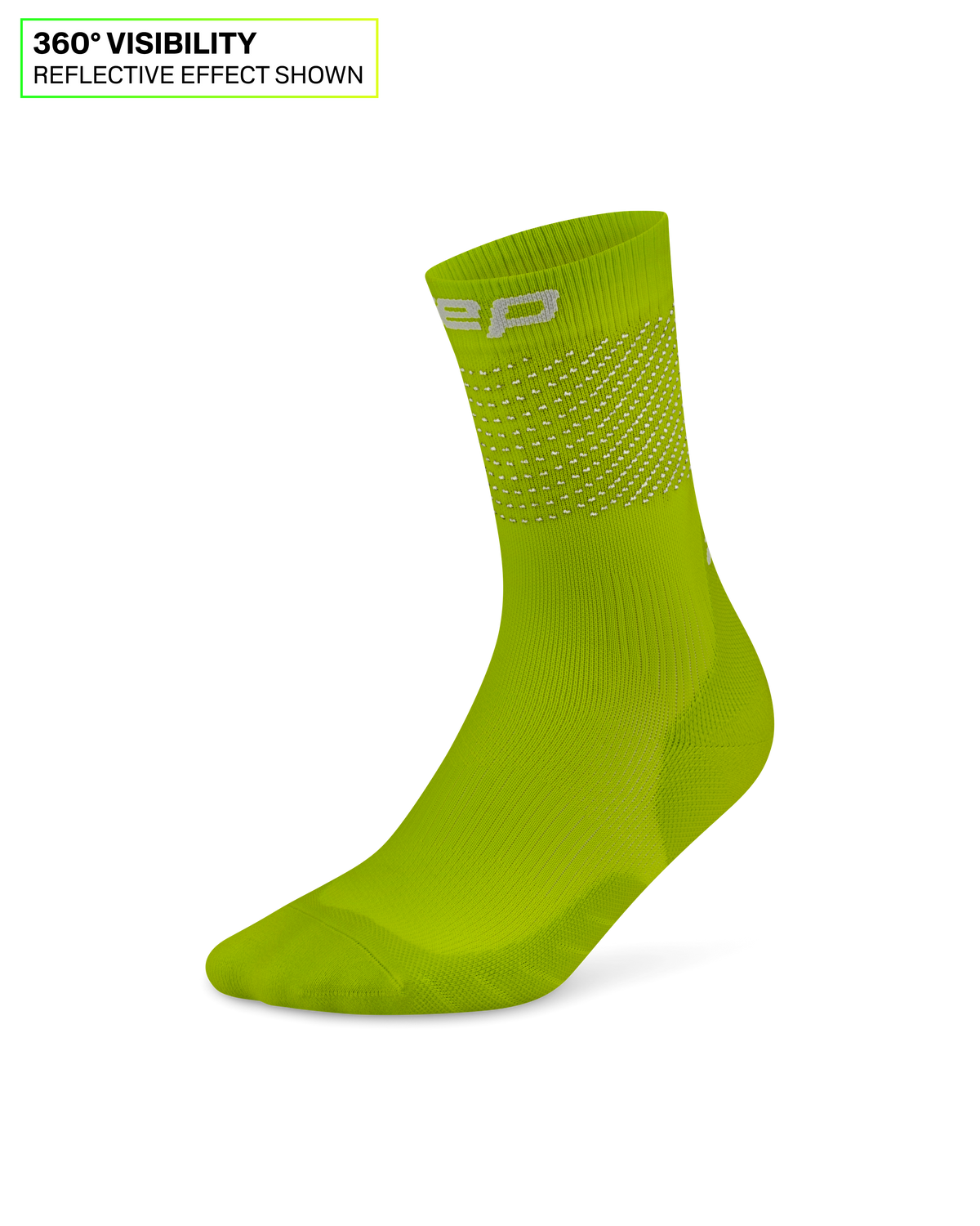 Pro Run Reflective Mid Cut Compression Socks