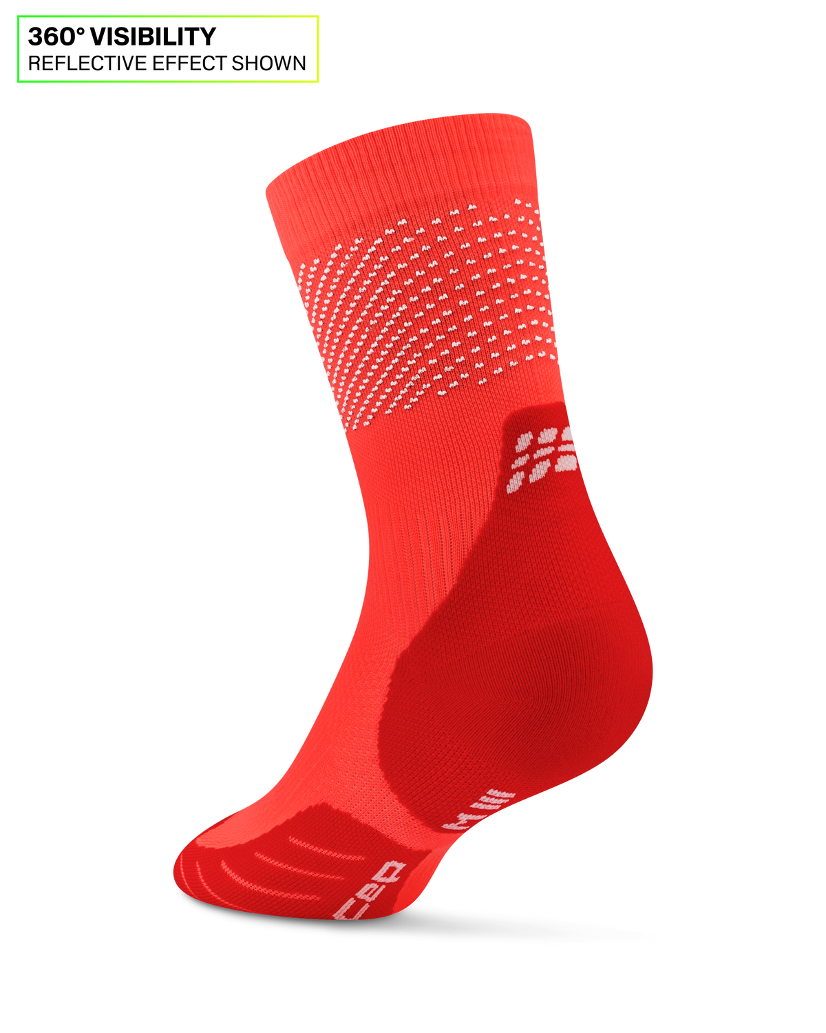 Pro Run Reflective Mid Cut Compression Socks