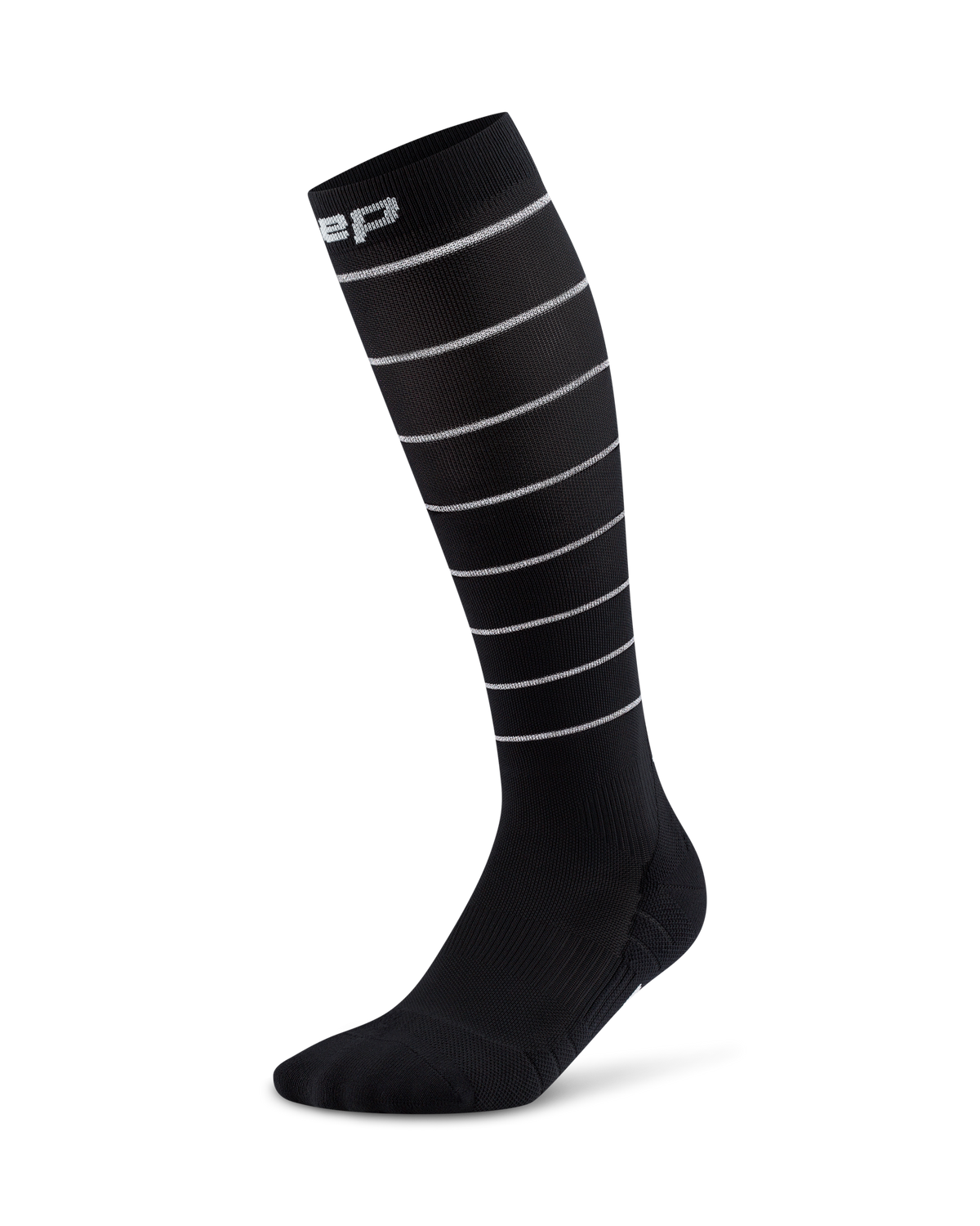 Pro Run Reflective Tall Compression Socks, Men, Black
