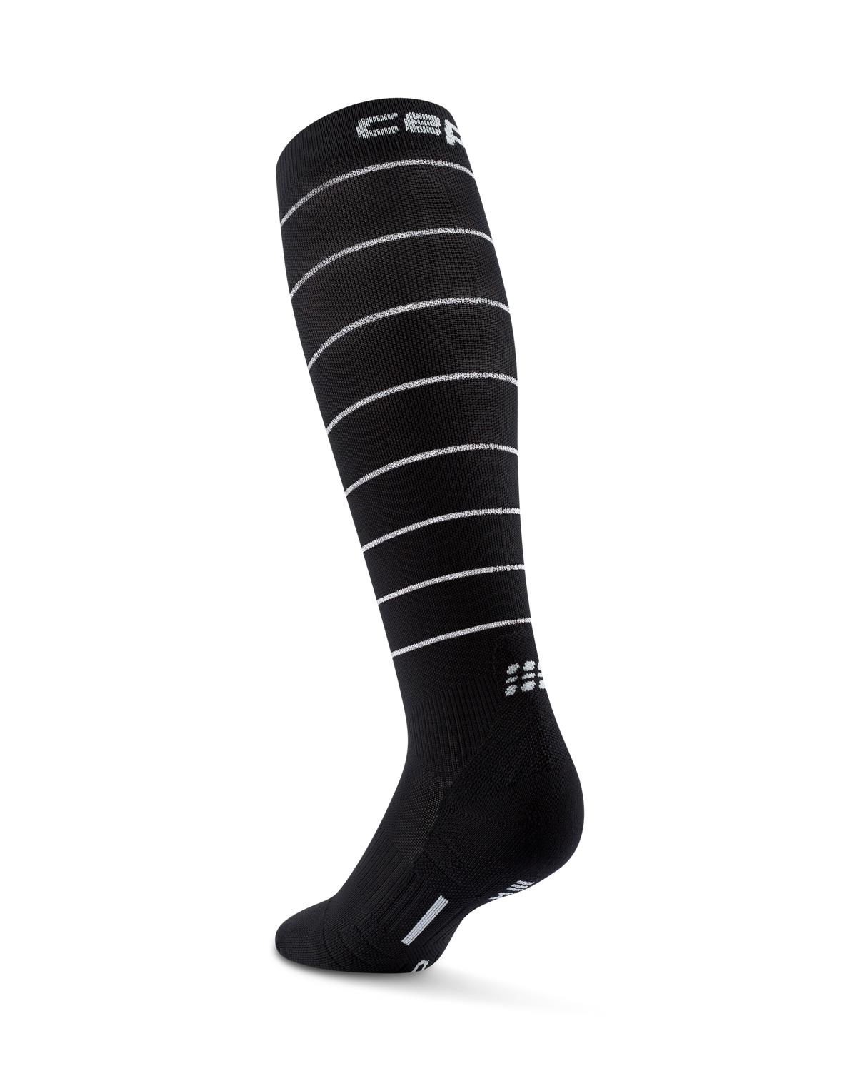 Pro Run Reflective Tall Compression Socks, Men, Black