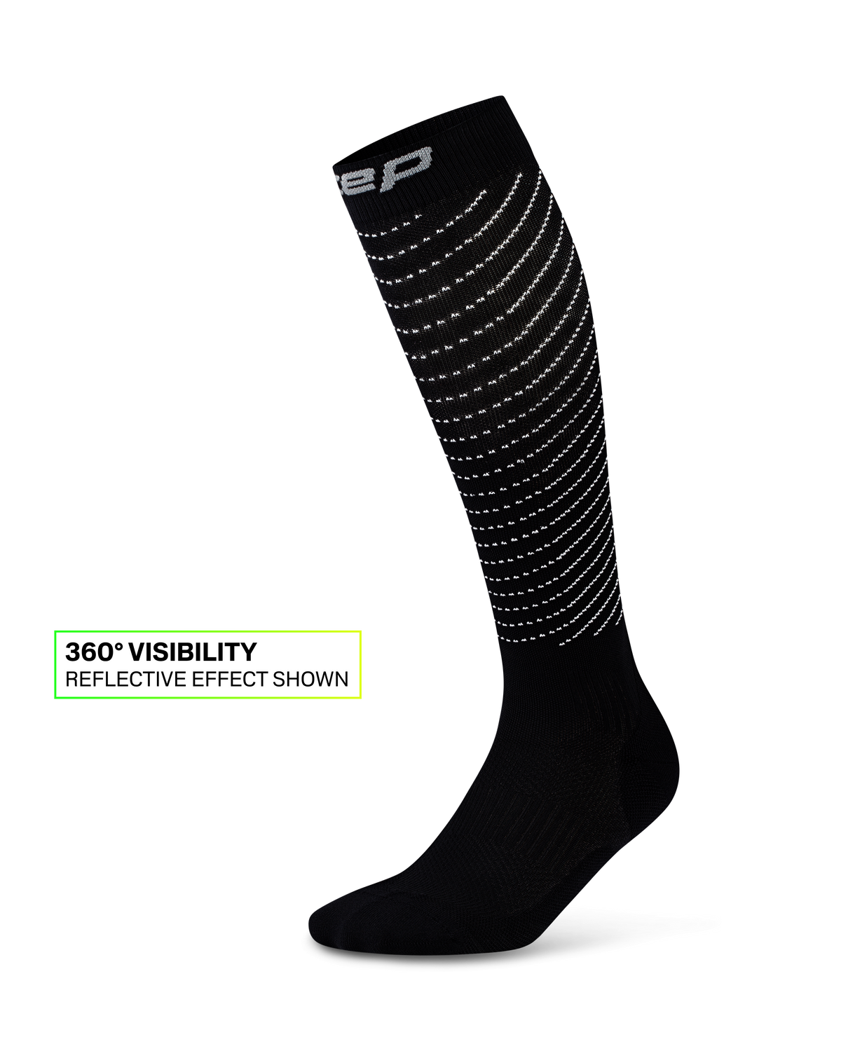 Pro Run Reflective Tall Compression Socks, Men