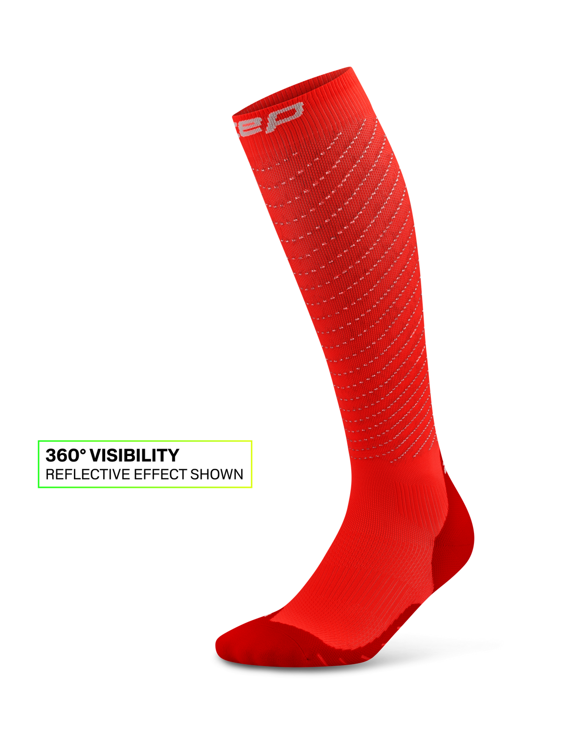Pro Run Reflective Tall Compression Socks, Women