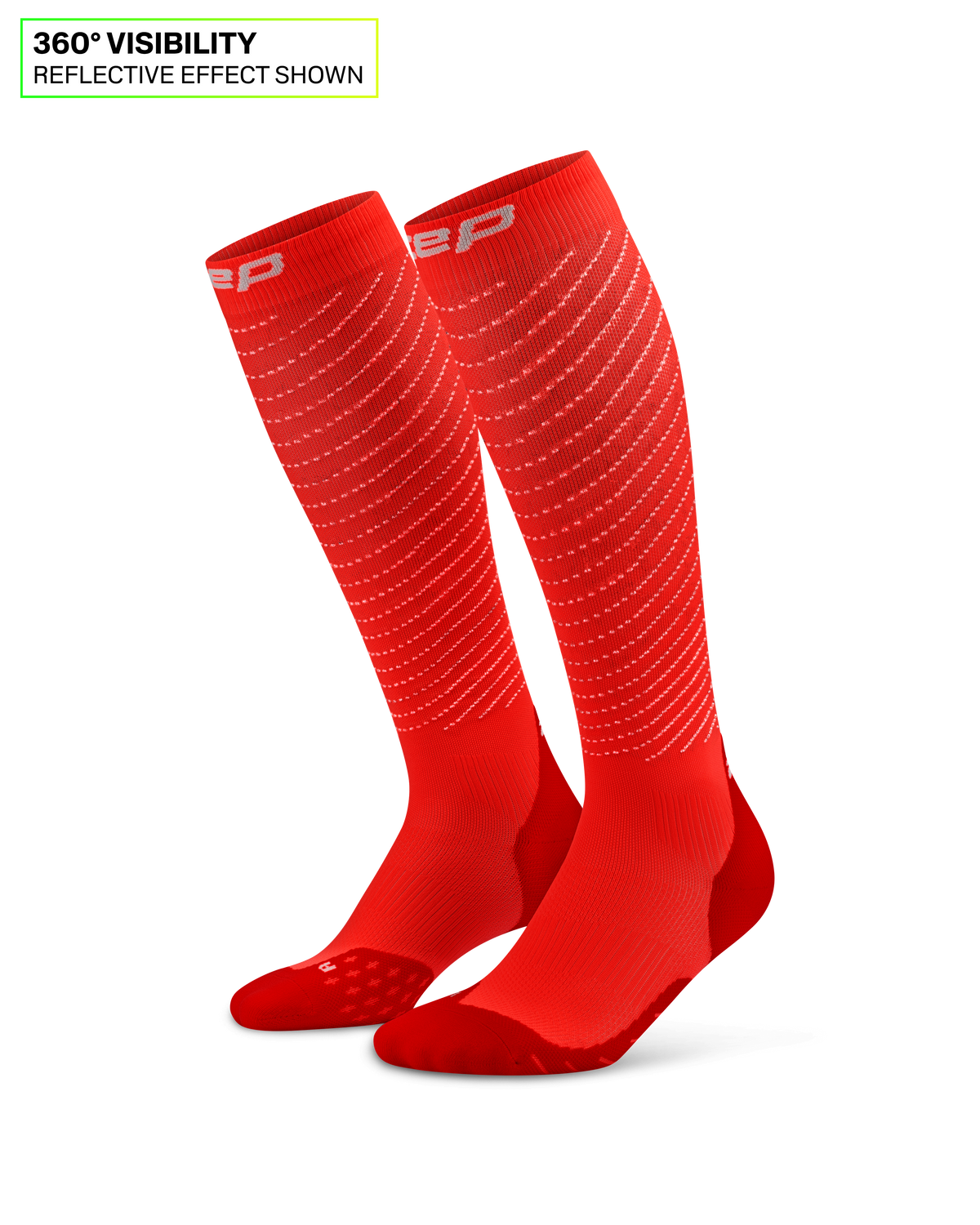 Pro Run Reflective Tall Compression Socks, Women