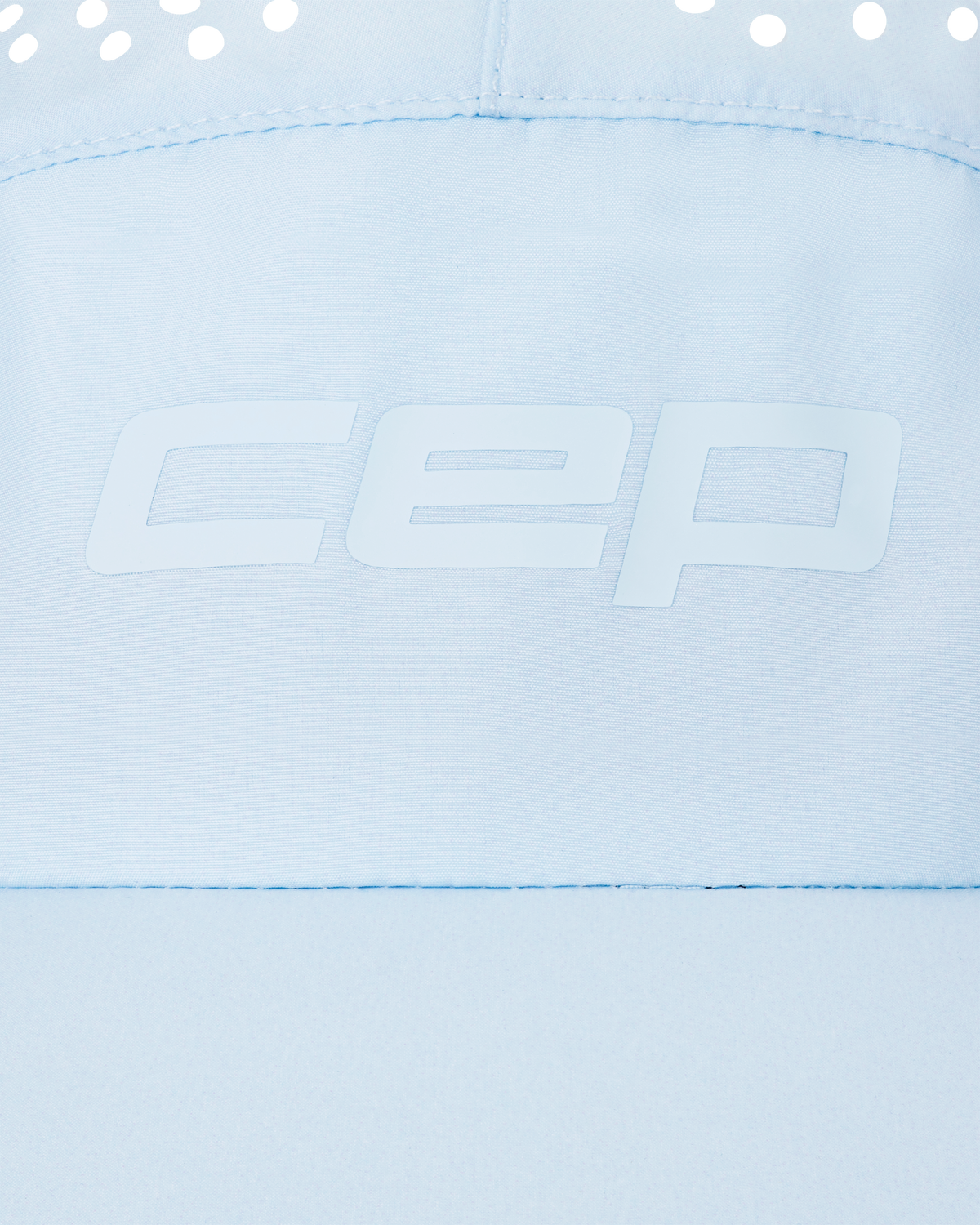 Pro Run Ultralight Cap, Ice Blue, close-up detail