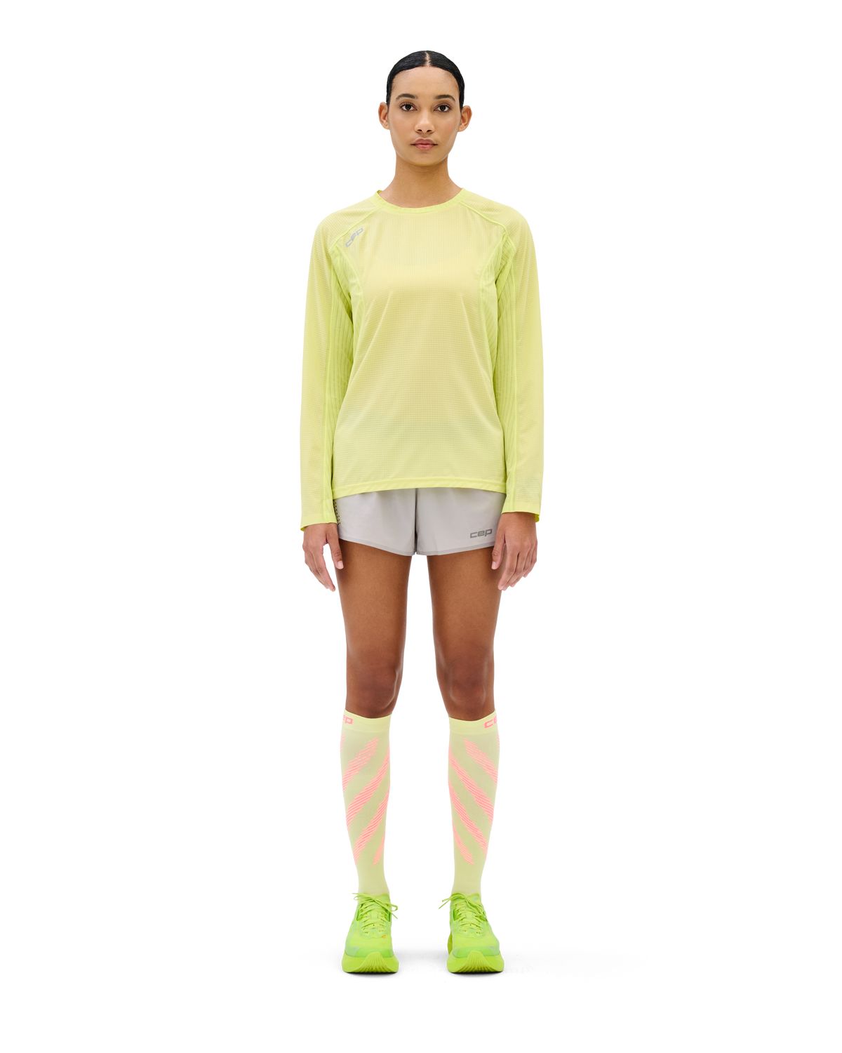 Pro Run Ultralight Long Sleeve Tech Shirt, Women, Lime