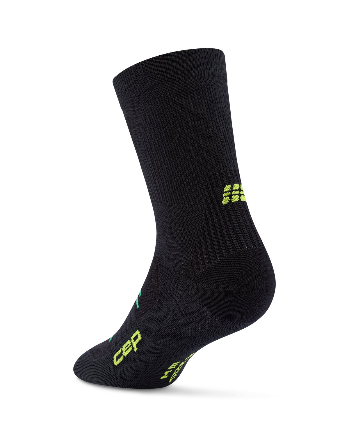 Pro Run Ultralight Mid Cut Compression Socks, Black