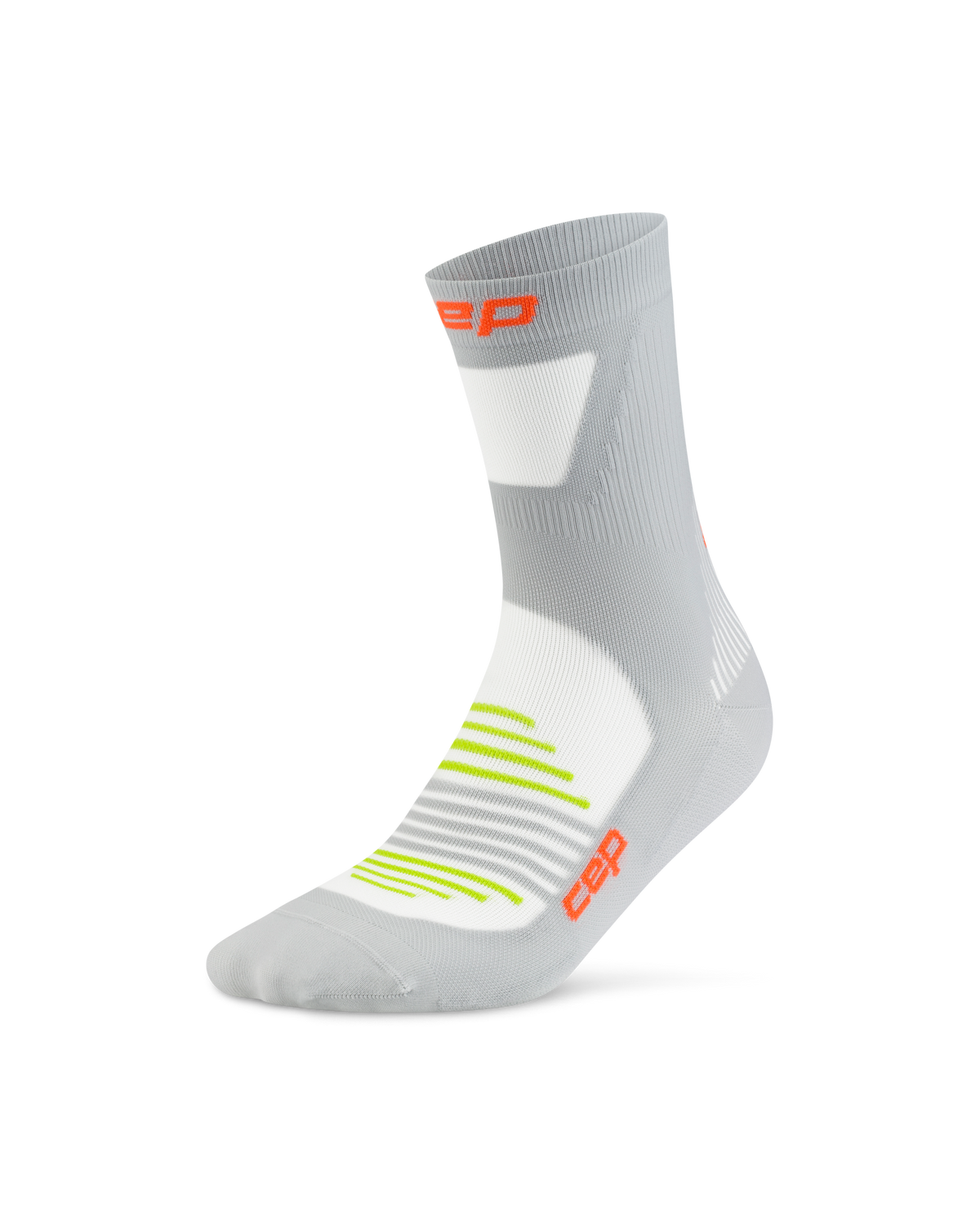 Pro Run Ultralight Mid Cut Compression Socks, Grey