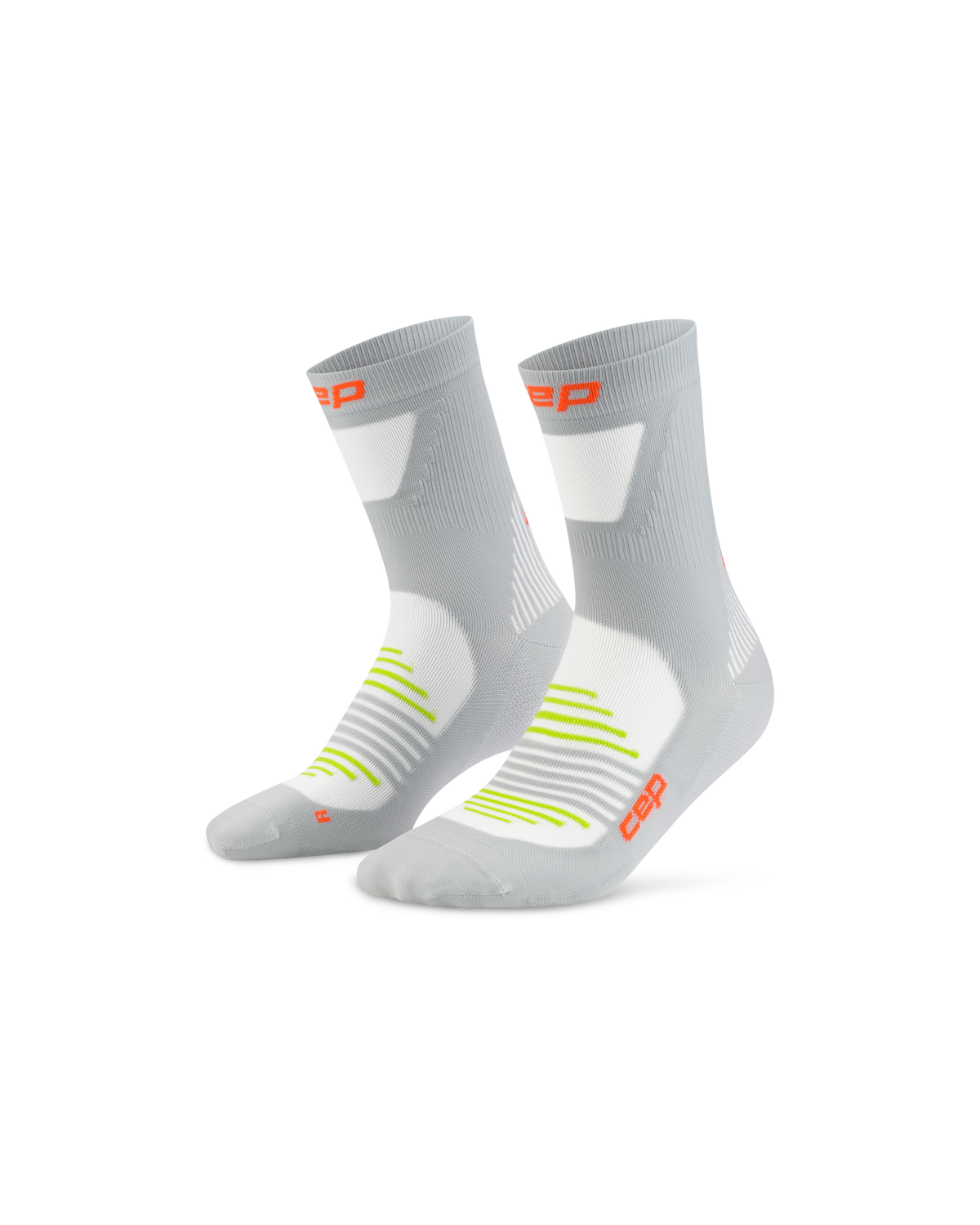 Pro Run Ultralight Mid Cut Compression Socks, Grey
