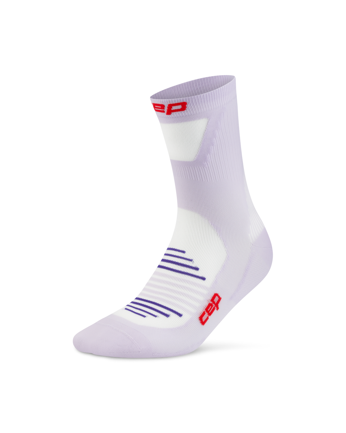 Pro Run Ultralight Mid Cut Compression Socks, Lilac