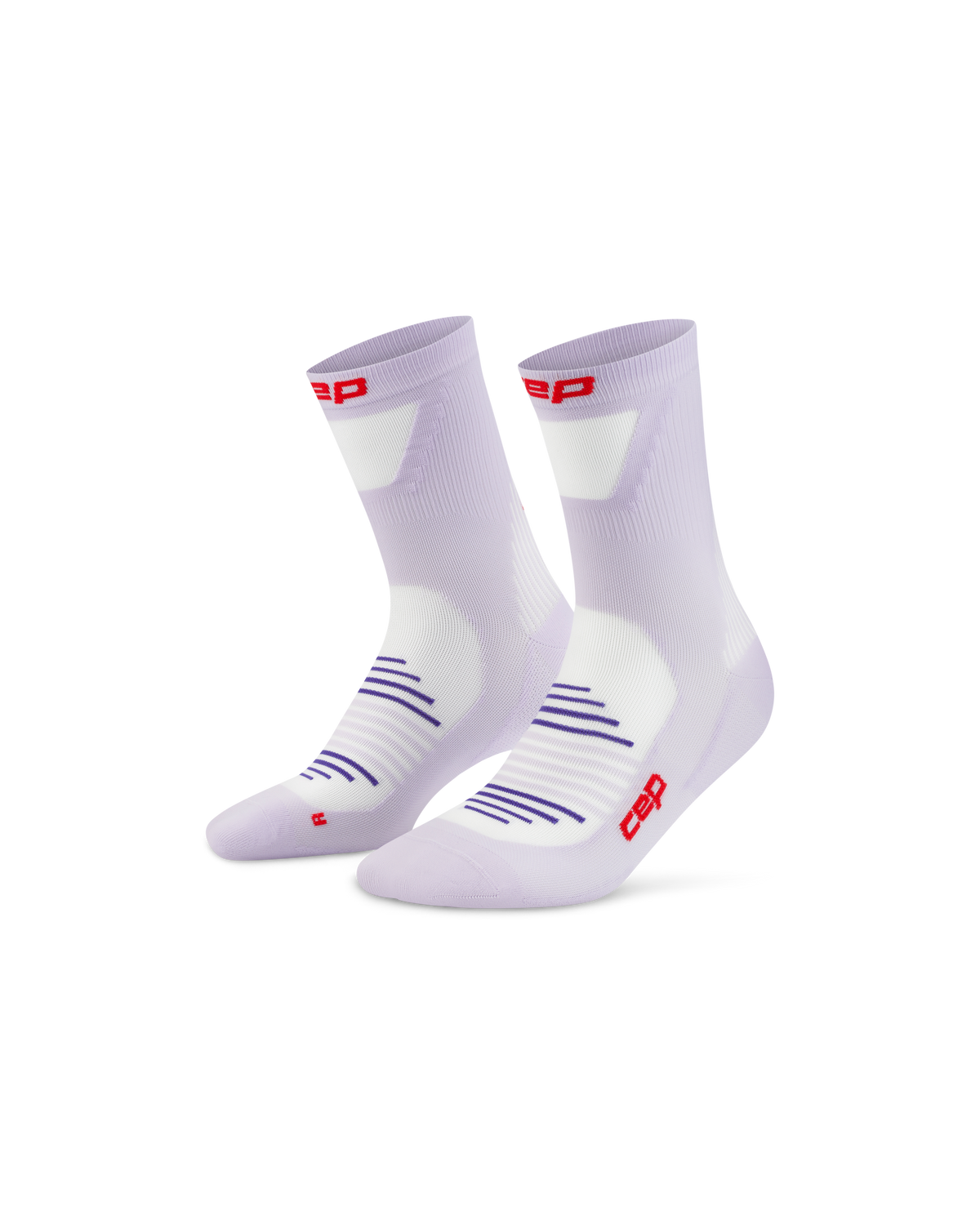Pro Run Ultralight Mid Cut Compression Socks, Lilac