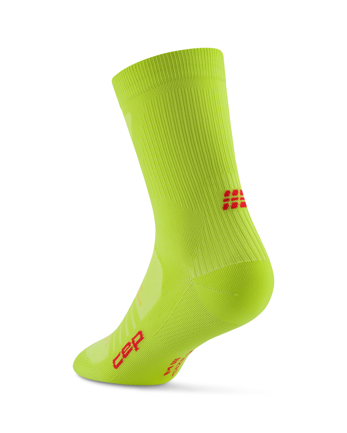 Pro Run Ultralight Mid Cut Compression Socks, Lime