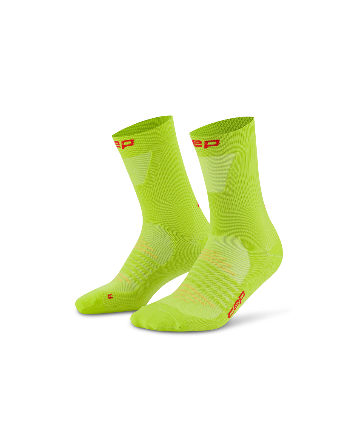 Pro Run Ultralight Mid Cut Compression Socks, Lime