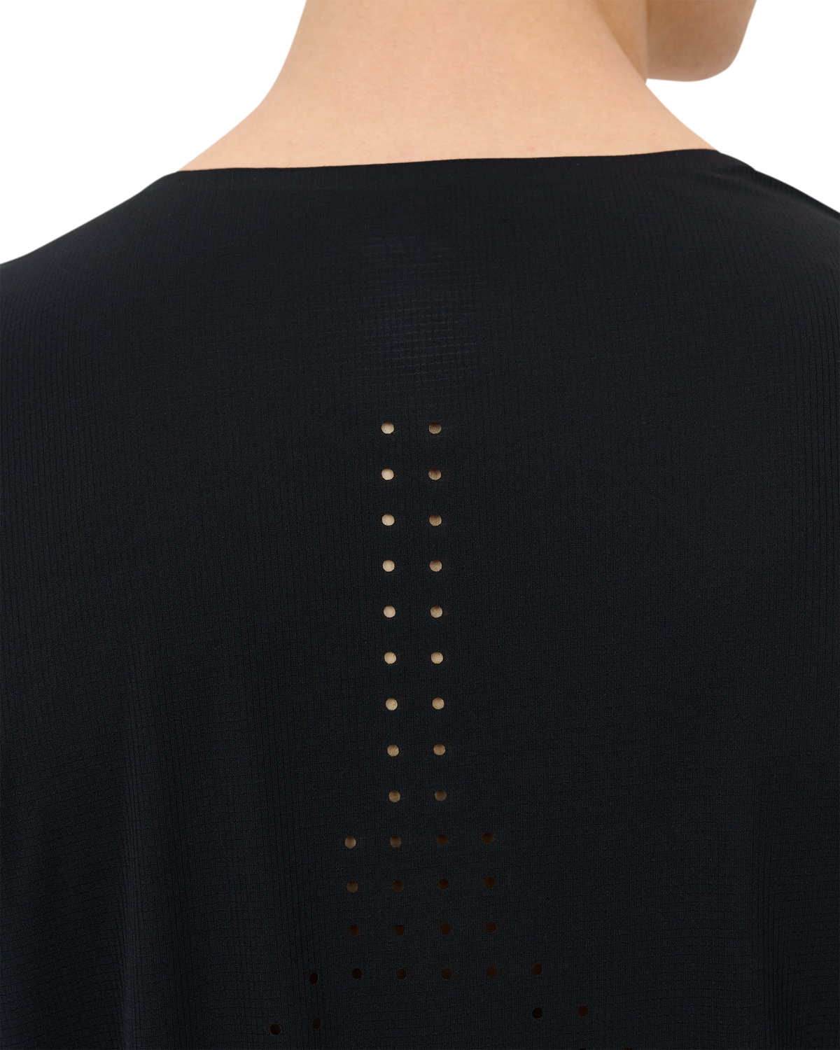 Pro Run Ultralight Short Sleeve Shirt, Men, Black, close-up detail