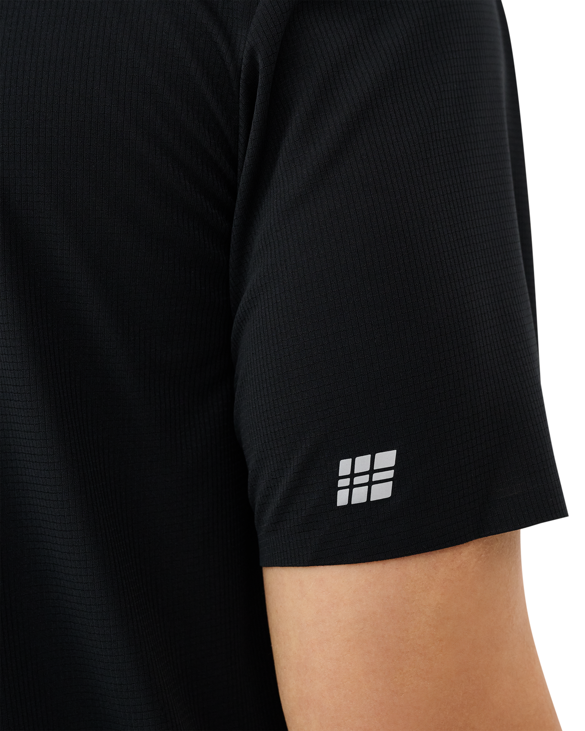 Pro Run Ultralight Short Sleeve Shirt, Men, Black, close-up detail