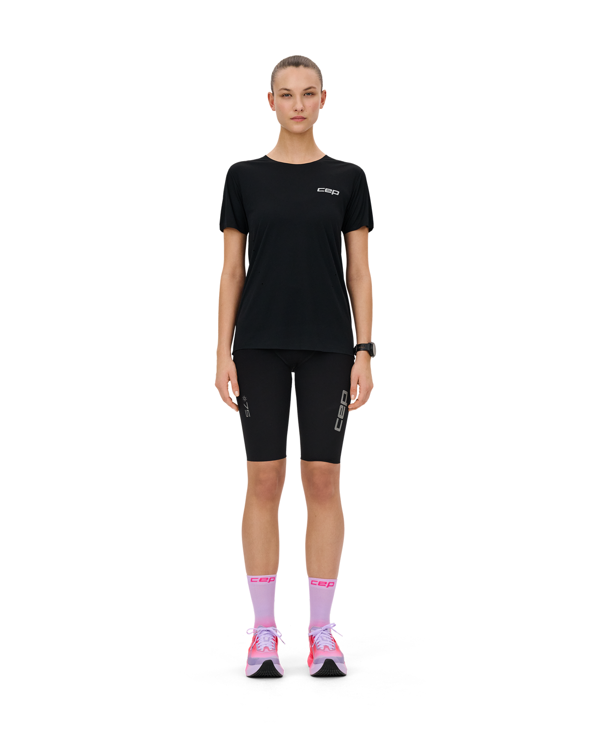 Pro Run Ultralight Short Sleeve Shirt, Women, Black