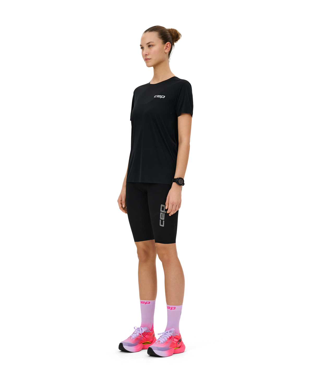 Pro Run Ultralight Short Sleeve Shirt, Women, Black