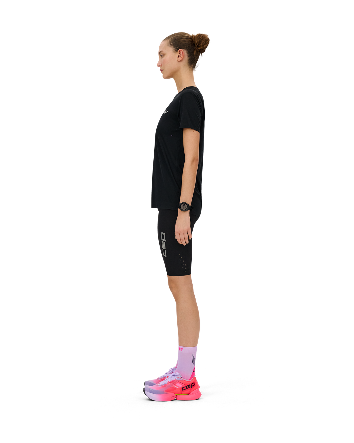 Pro Run Ultralight Short Sleeve Shirt, Women, Black