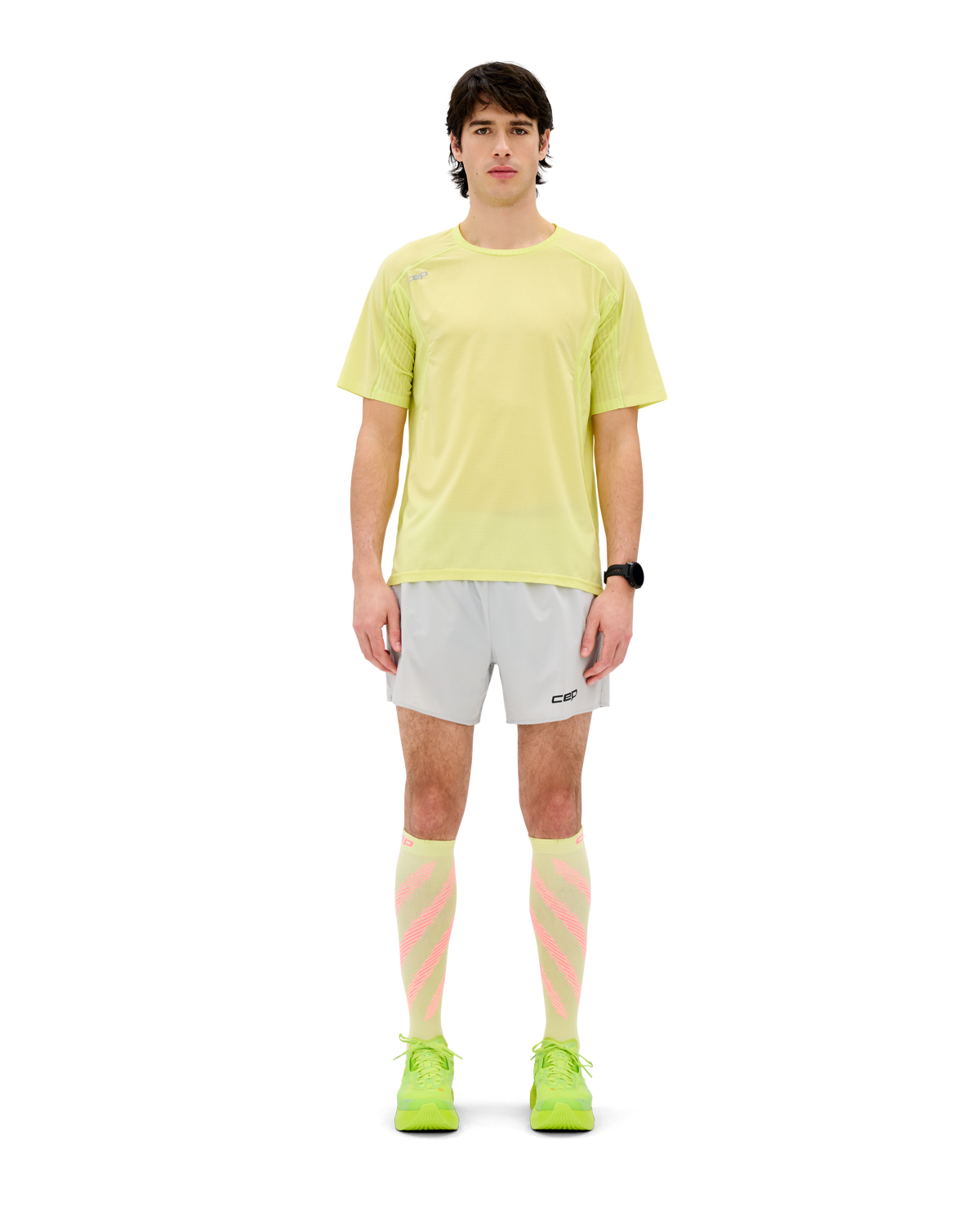 Pro Run Ultralight Short Sleeve Tech Shirt, Men, Lime