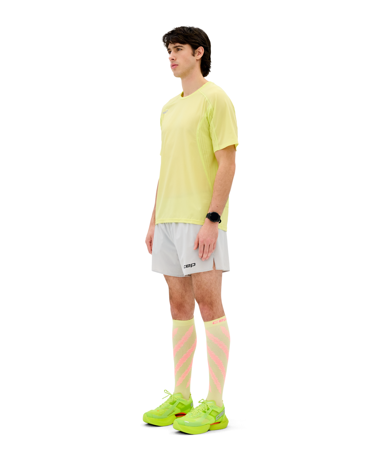 Pro Run Ultralight Short Sleeve Tech Shirt, Men, Lime