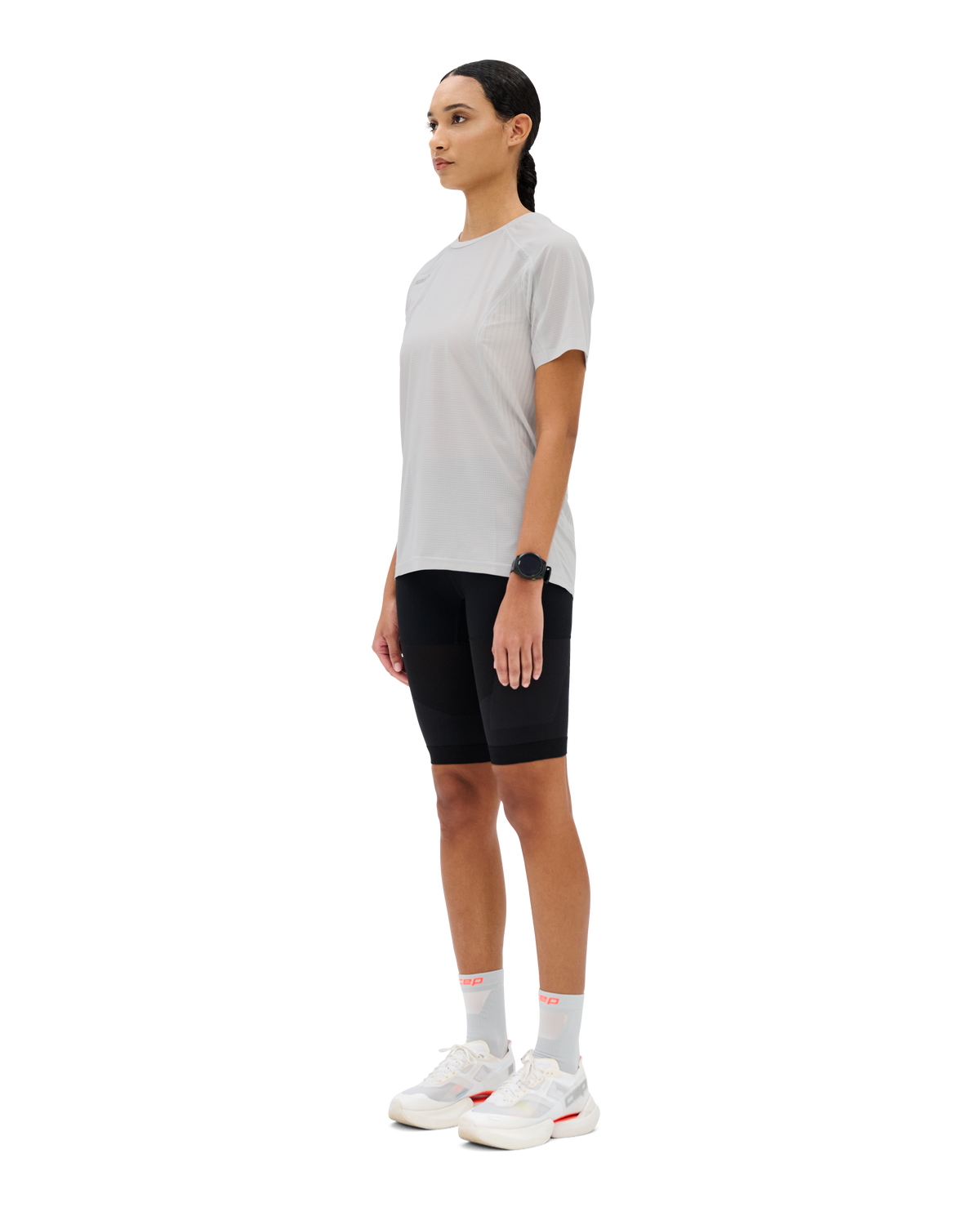 Pro Run Ultralight Short Sleeve Tech Shirt, Women, Light Grey