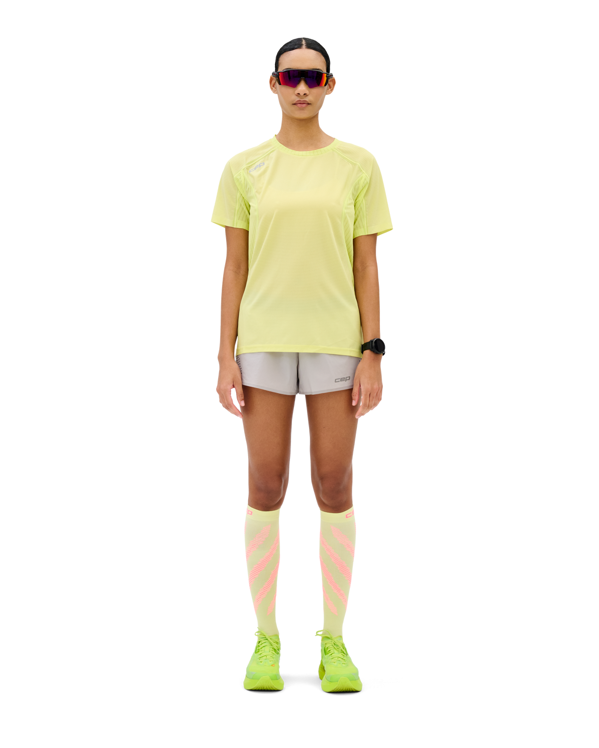 Pro Run Ultralight Short Sleeve Tech Shirt, Women, Lime
