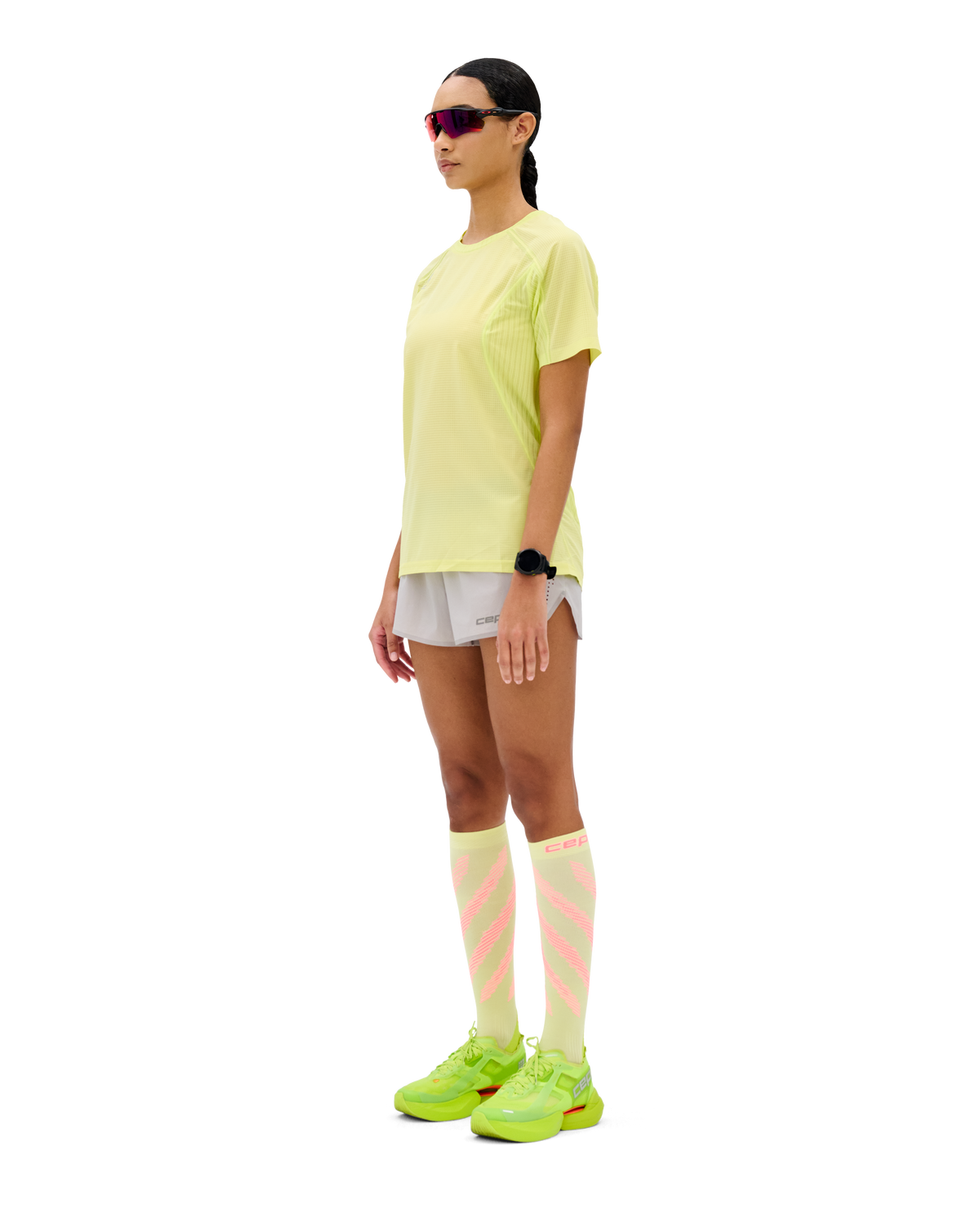 Pro Run Ultralight Short Sleeve Tech Shirt, Women, Lime