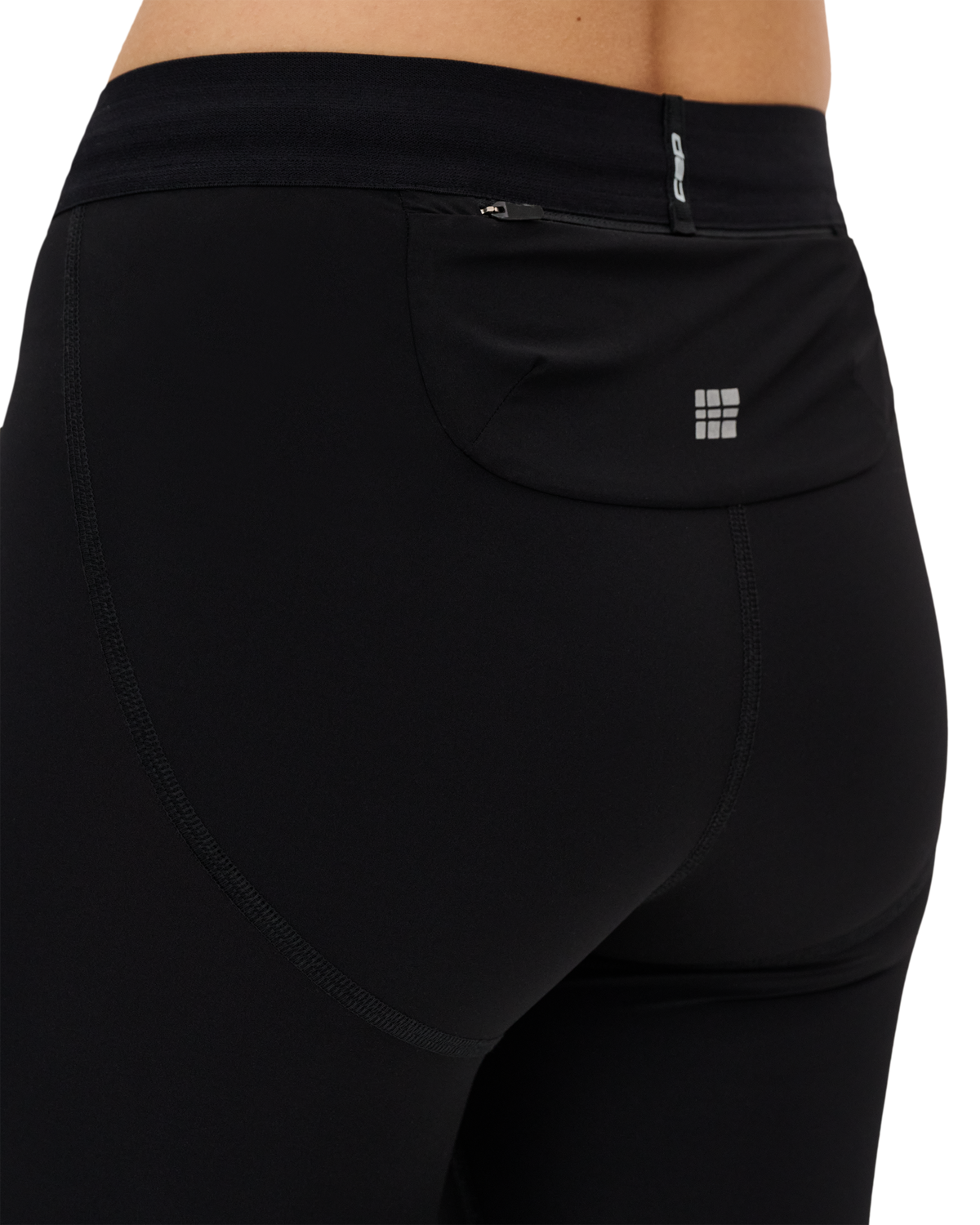 Pro Run Ultralight Compression Shorts, Women, Black, close-up detail
