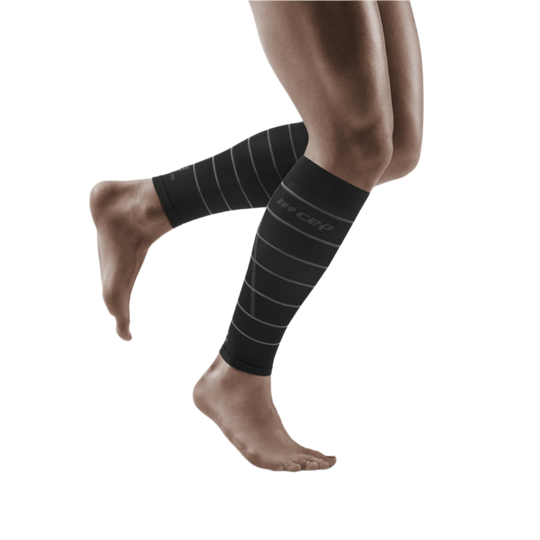 Reflective Compression Calf Sleeves, Men