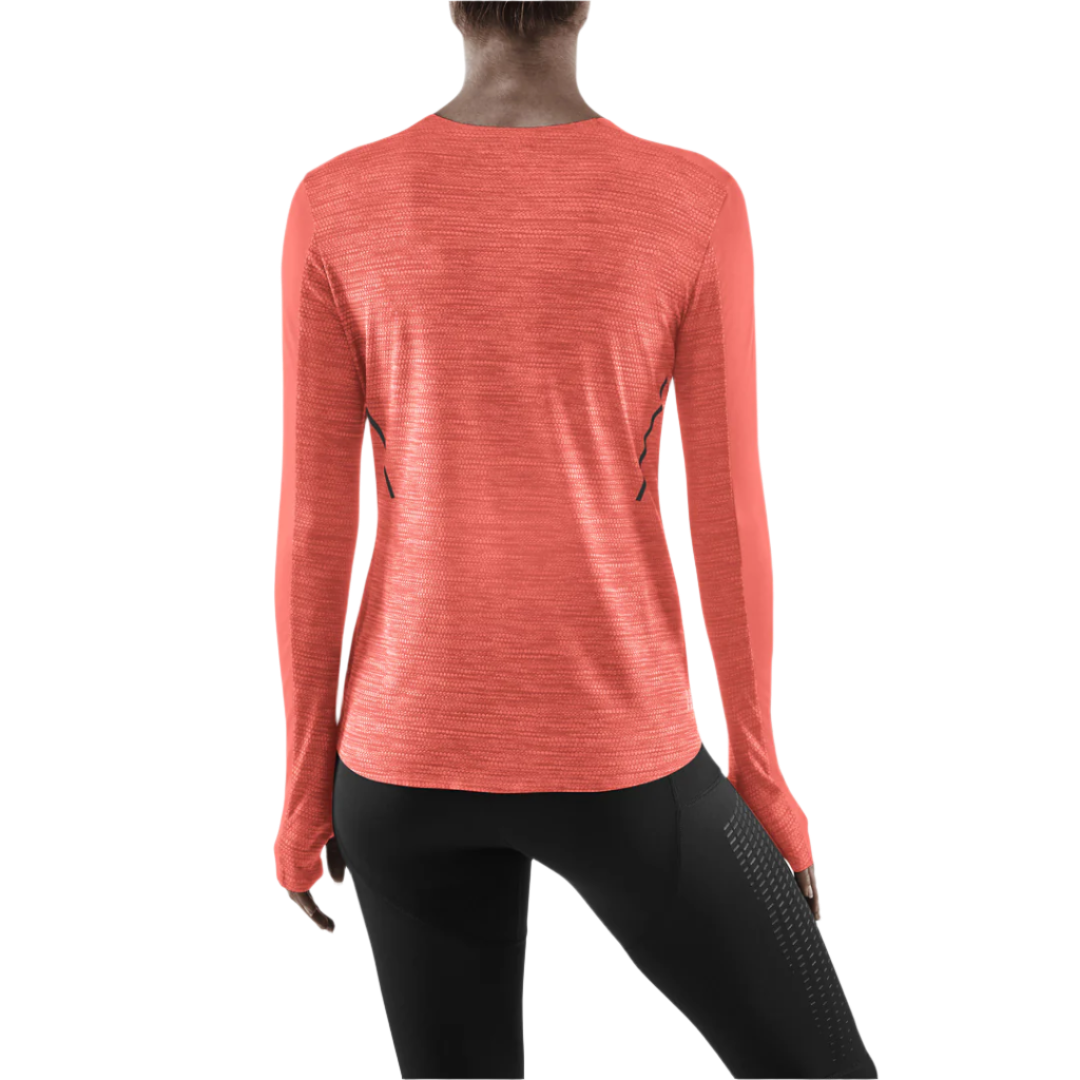 Run Long Sleeve Shirt, Women, Coral