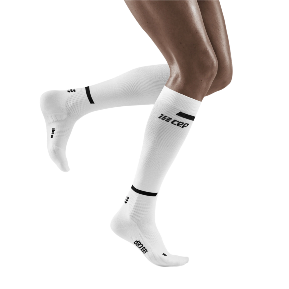 The Run Compression Tall Socks 4.0, Women, White/Black