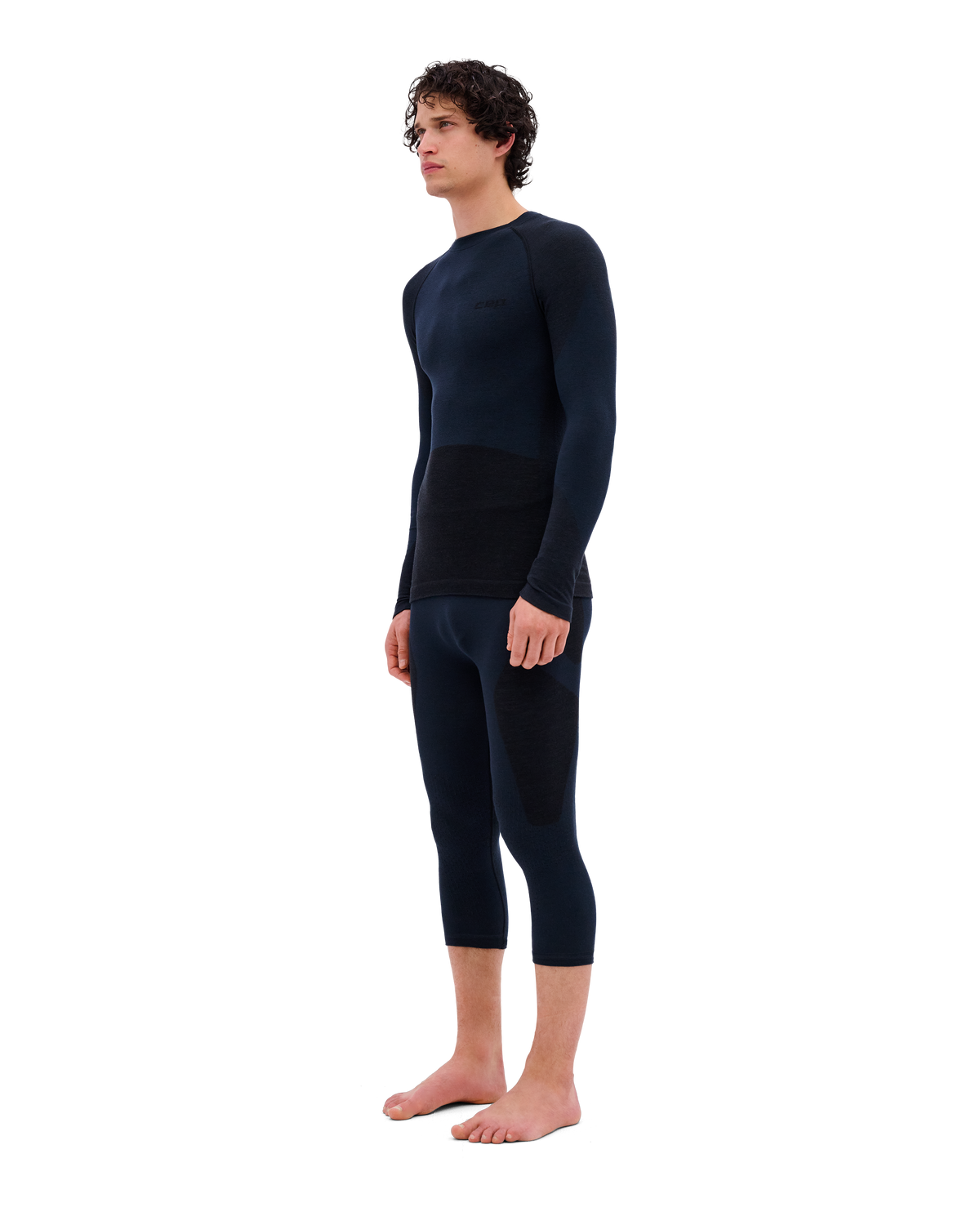 Ski Merino 3/4 Base Tights, Men, Black