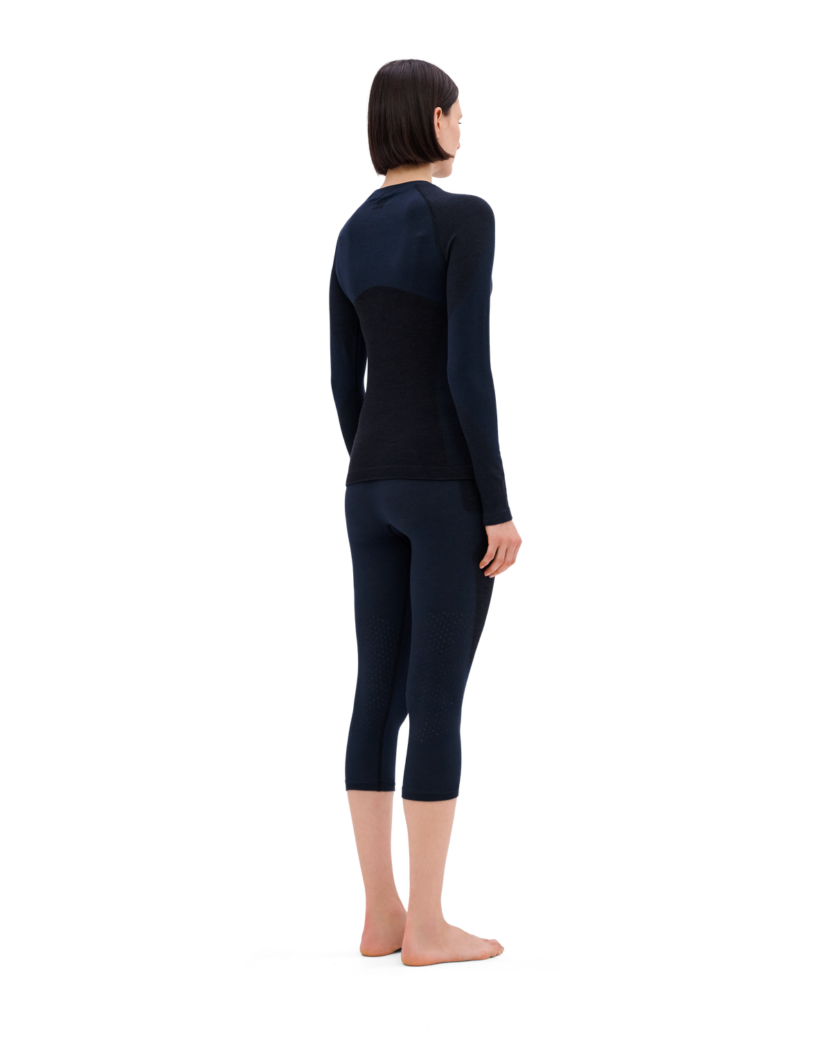 Ski Merino 3/4 Base Tights, Women, Black
