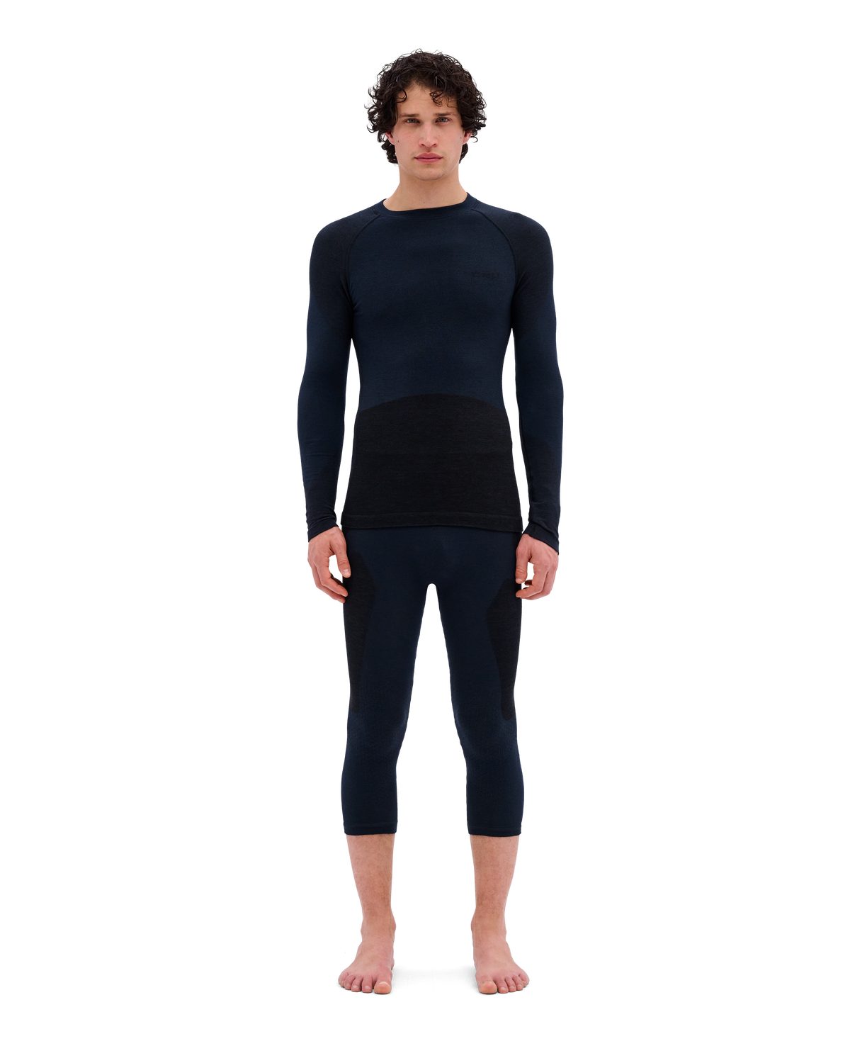 Ski Merino Long Sleeve Base Shirt, Men, Black
