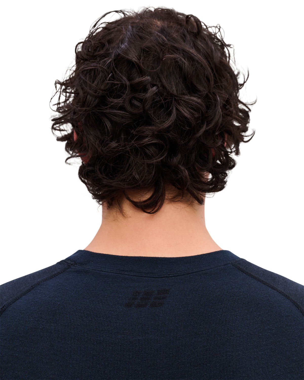 Ski Merino Long Sleeve Base Shirt, Men, Black, close-up detail