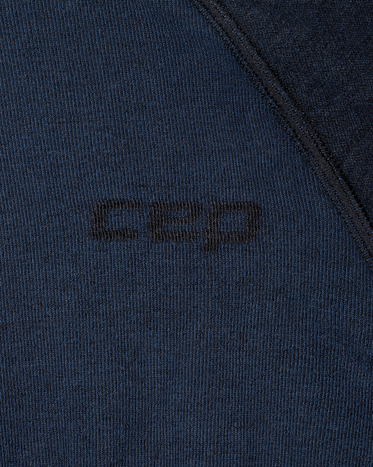 Ski Merino Long Sleeve Base Shirt, Women, Black, close-up detail
