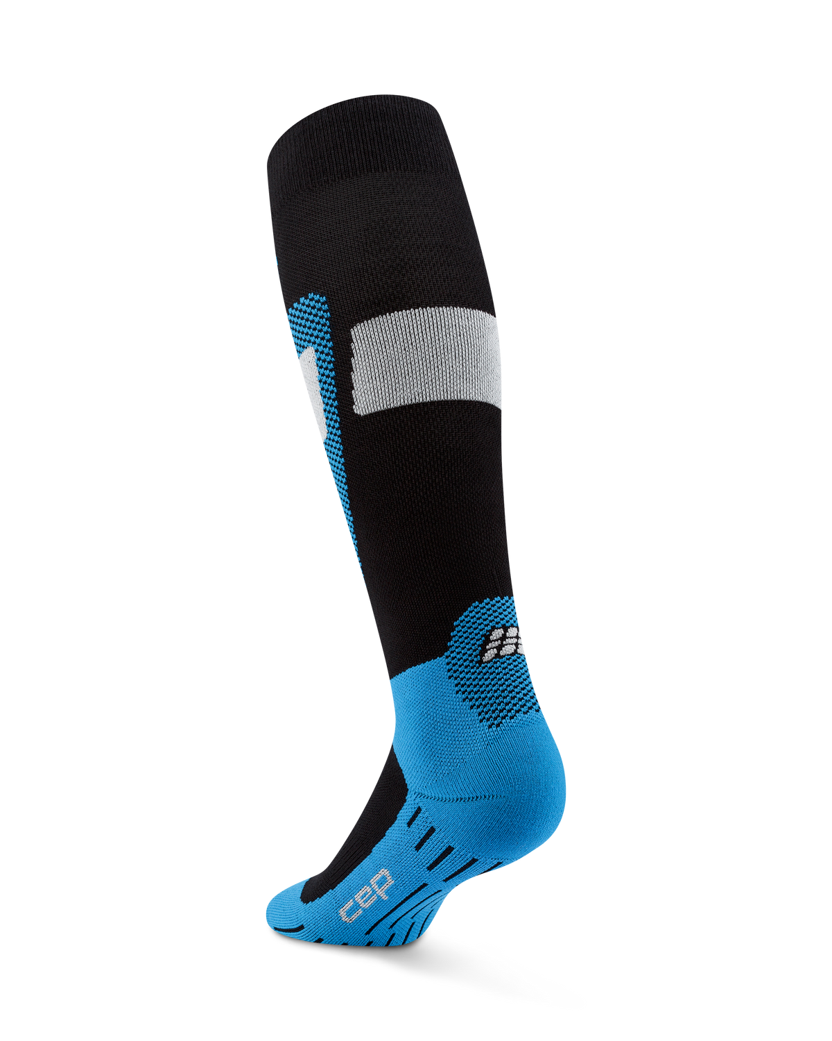 Ski Merino Tall Compression Socks, Women, Black/Blue