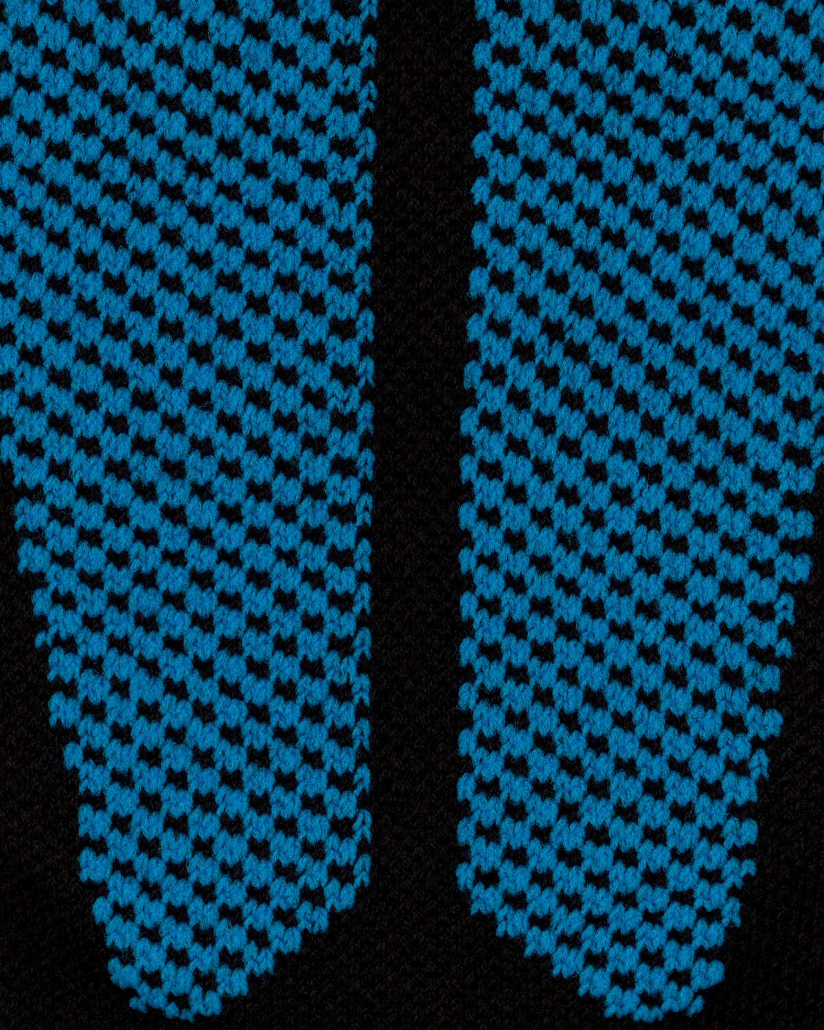 Ski Merino Tall Compression Socks, Women, Black/Blue, close-up detail