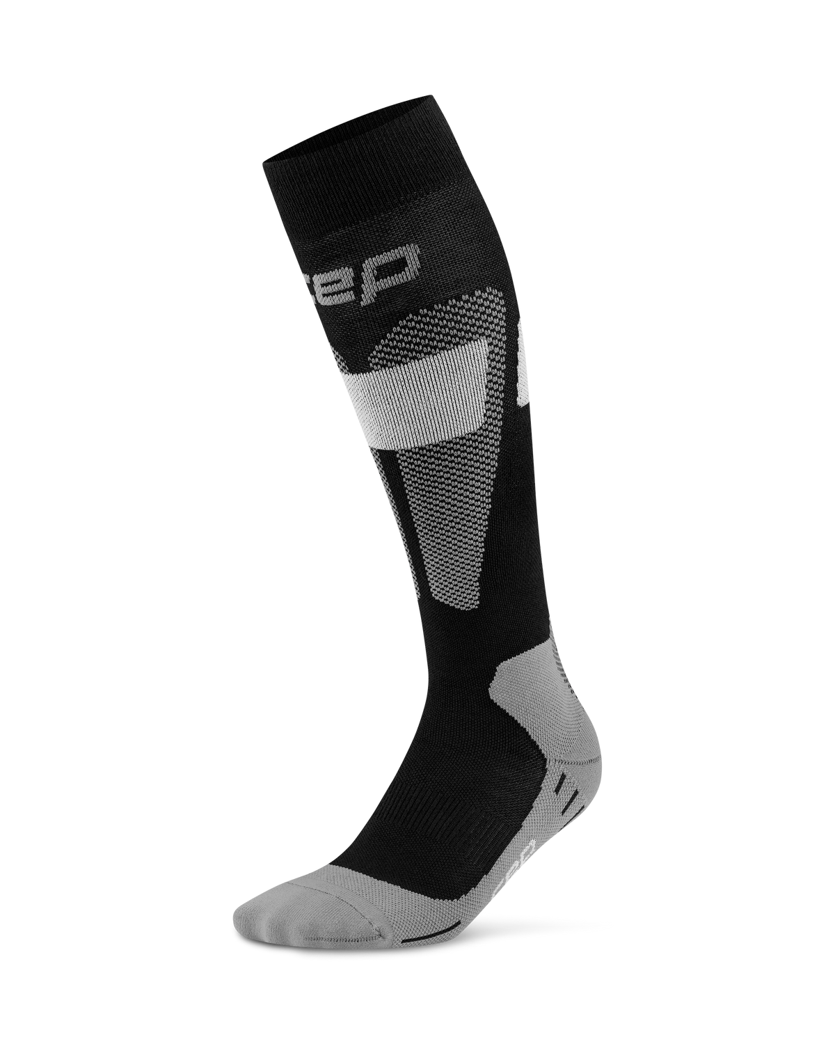 Ski Merino Tall Compression Socks, Women, Black/Grey
