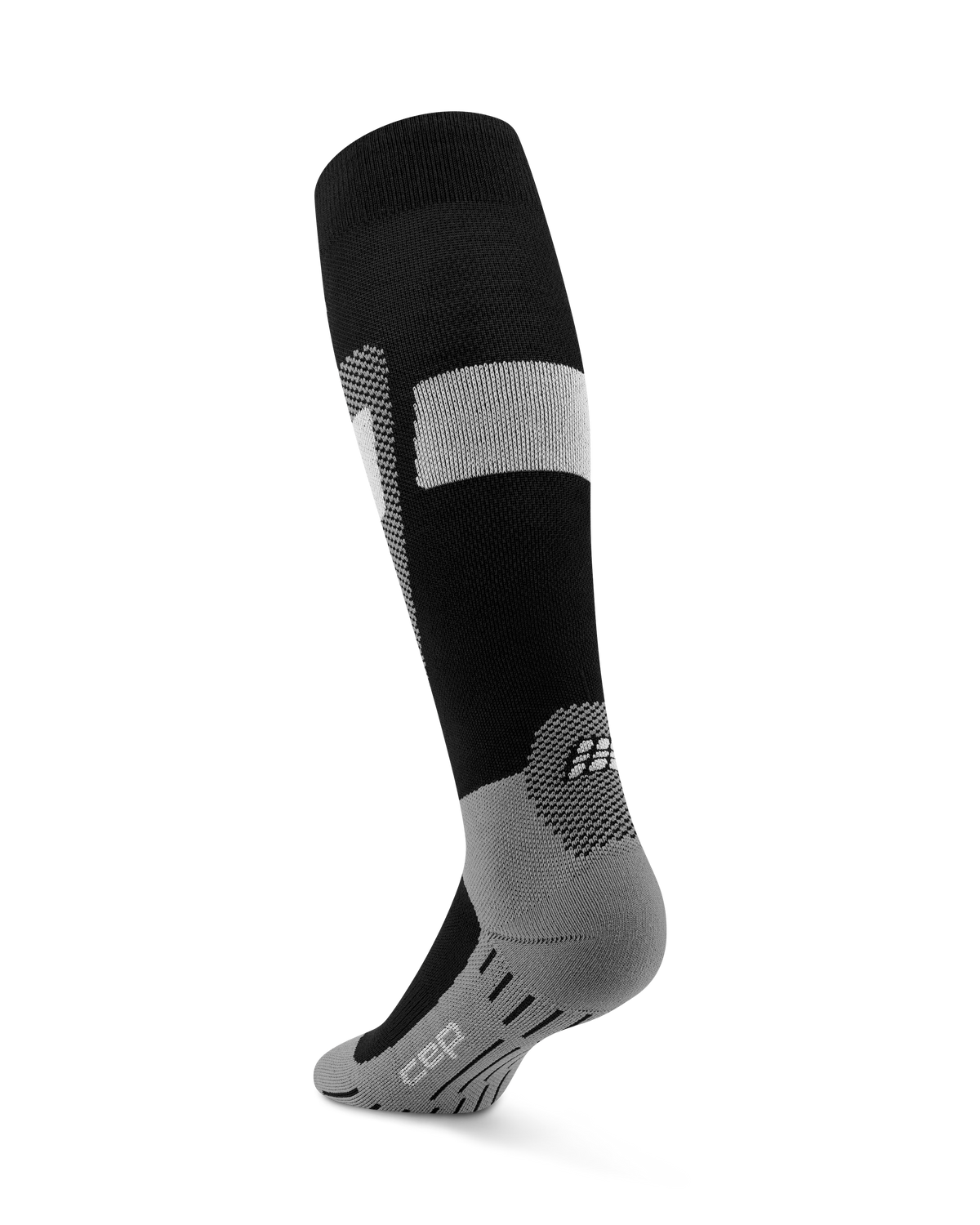 Ski Merino Tall Compression Socks, Women, Black/Grey
