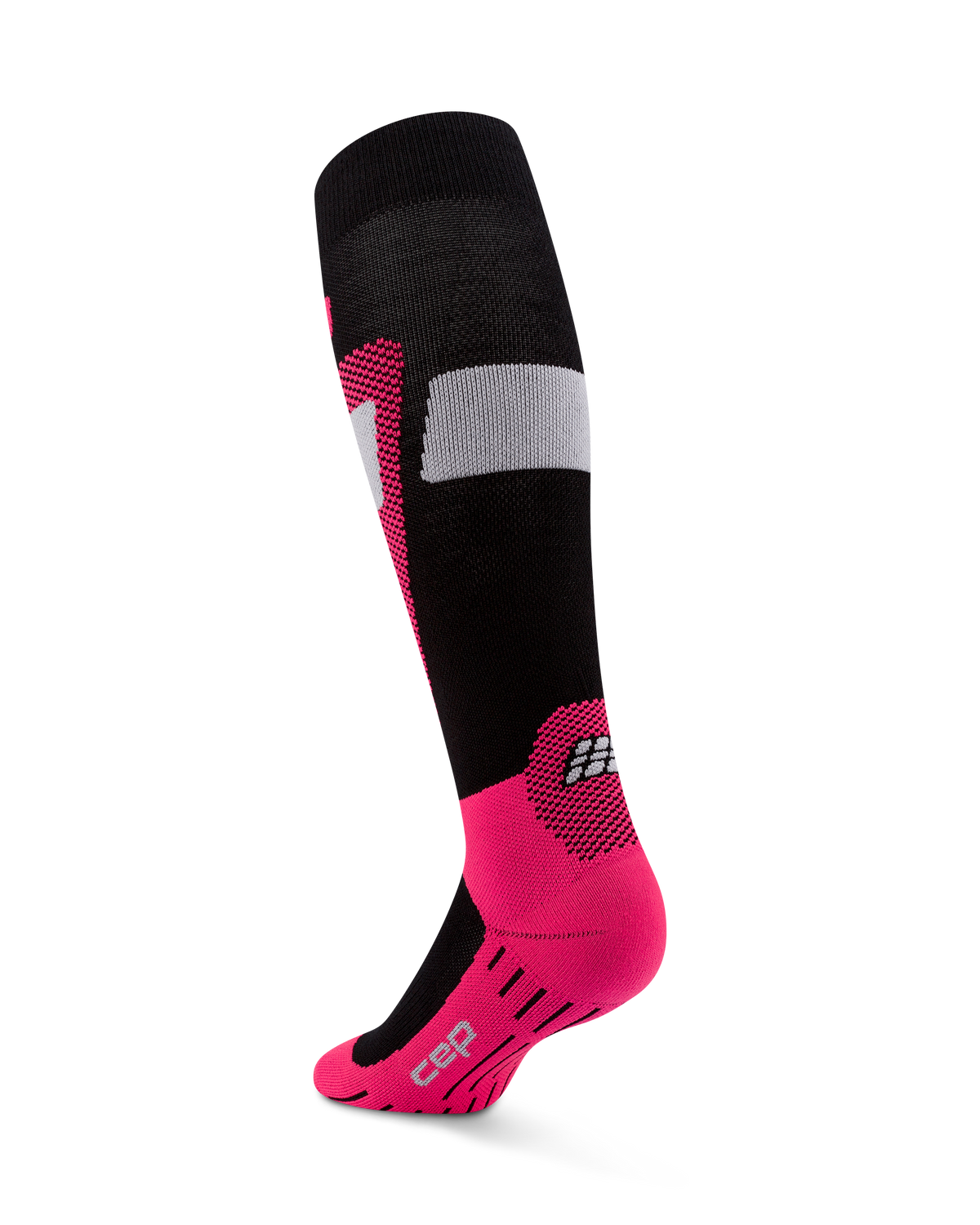 Ski Merino Tall Compression Socks, Women, Black/Pink