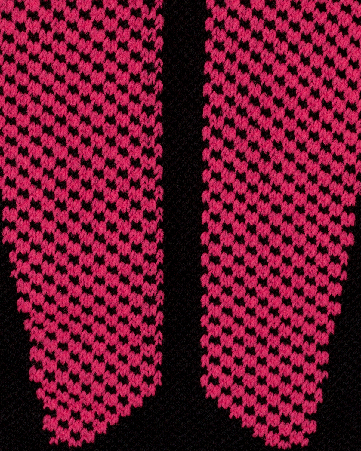 Ski Merino Tall Compression Socks, Women, Black/Pink, close-up detail