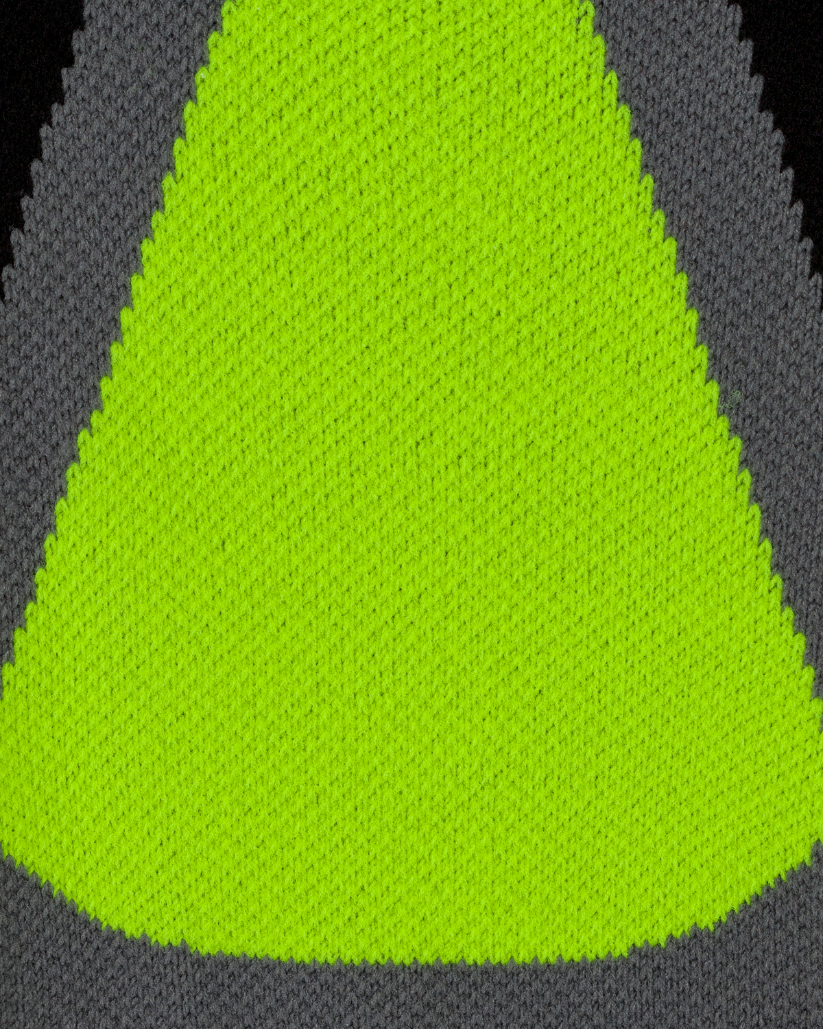 Ski Thermo Tall Compression Socks, Men, Black/Lime, close-up detail