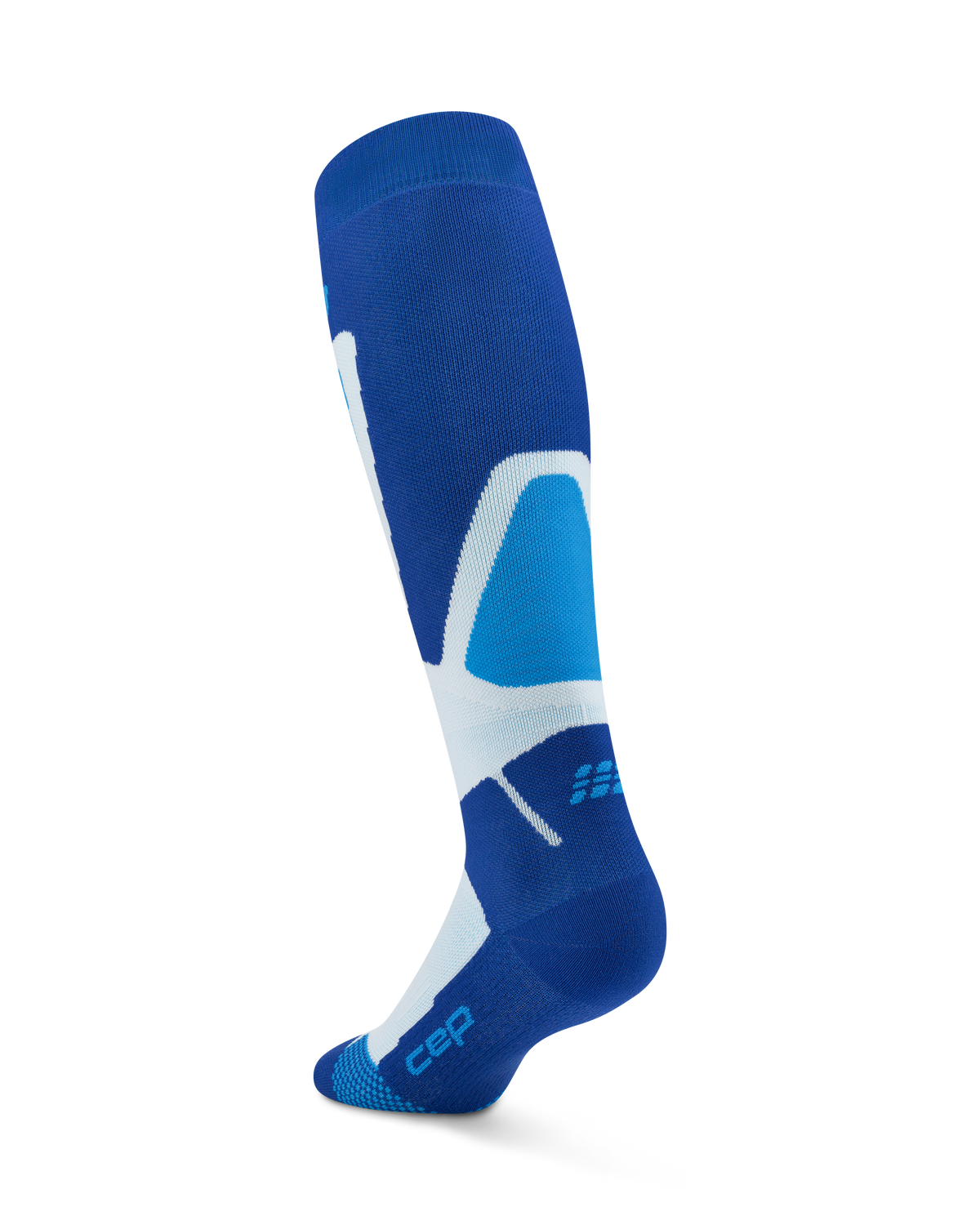 Ski Thermo Tall Compression Socks, Men, Blue/Aqua