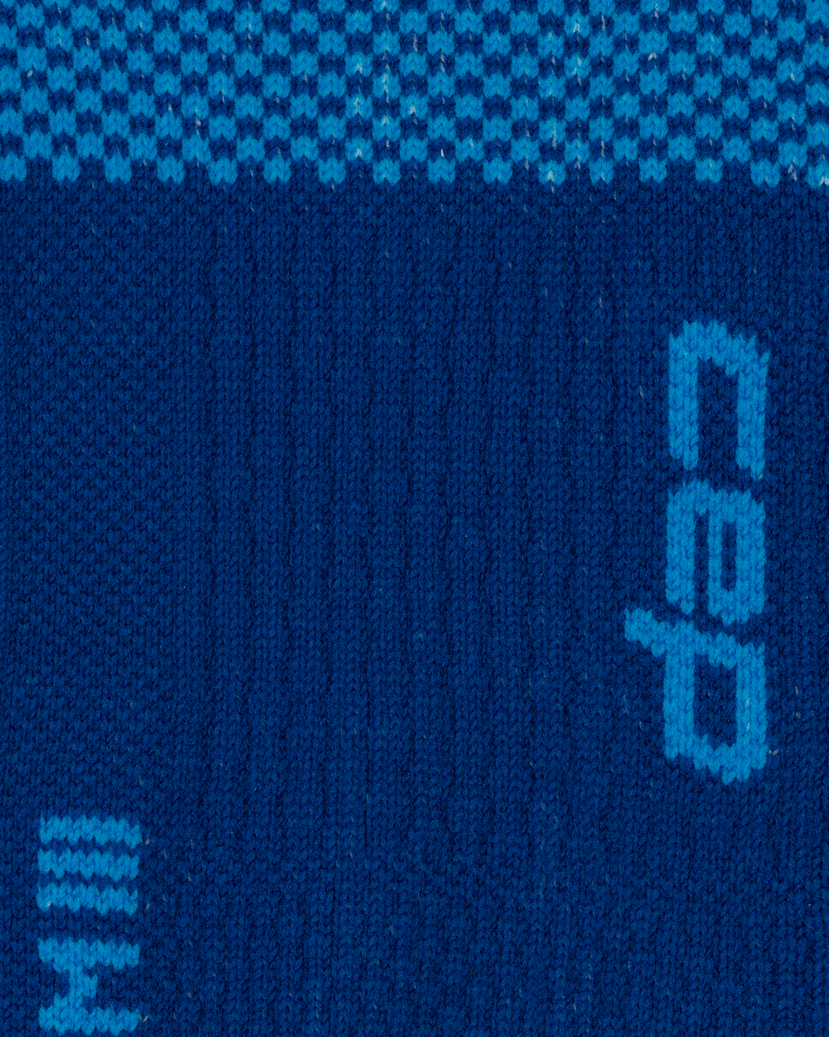 Ski Thermo Tall Compression Socks, Men, Blue/Aqua, close-up detail