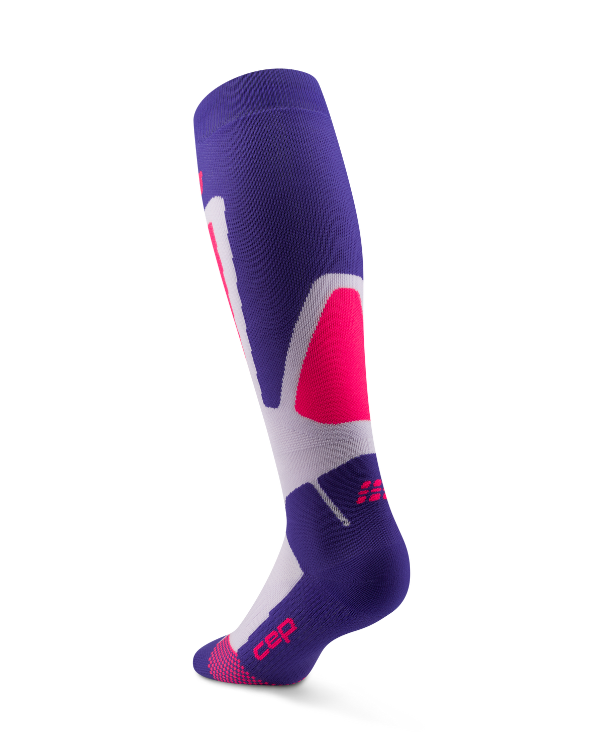 Ski Thermo Tall Compression Socks, Women, Purple/Pink