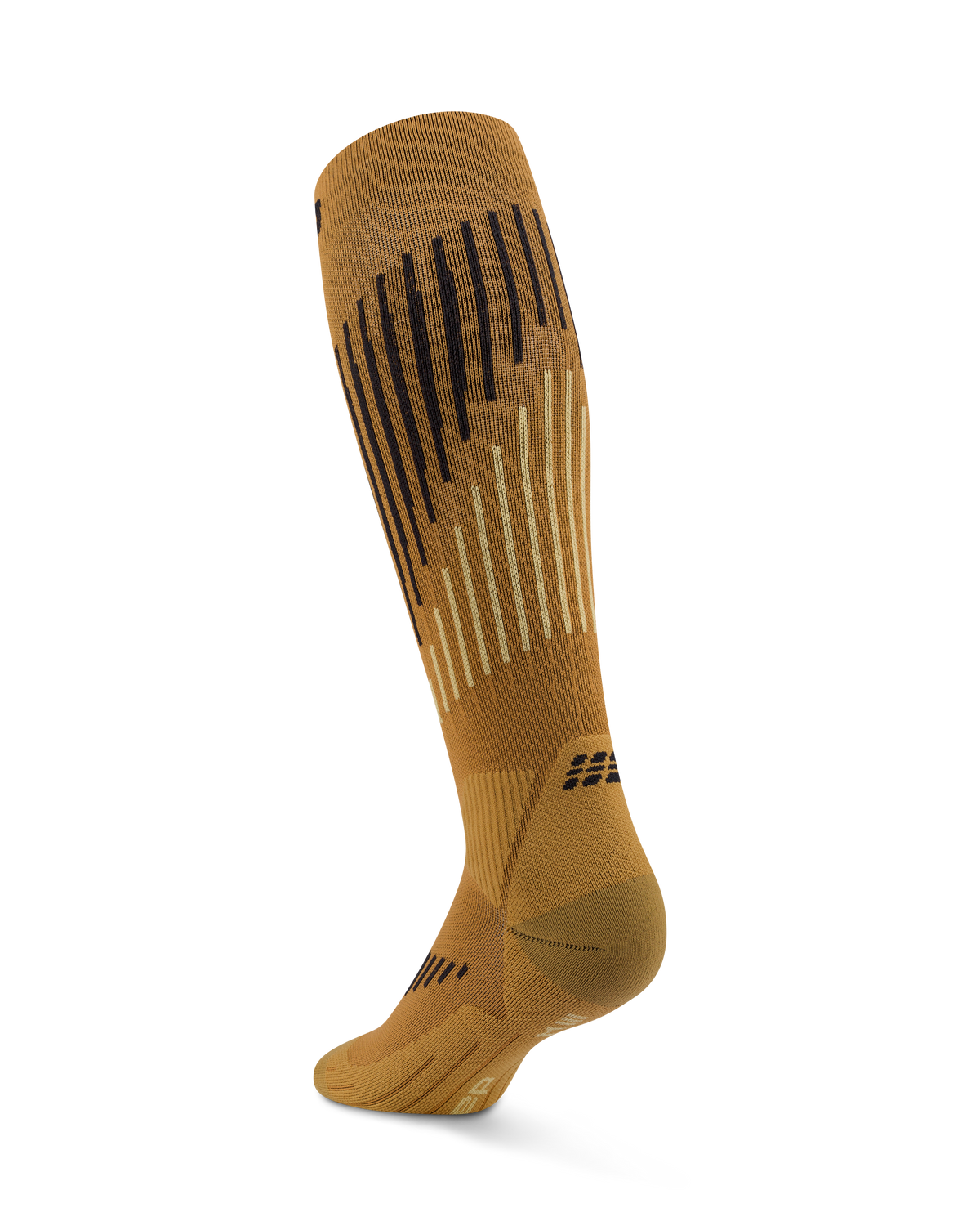 Ski Touring Merino Tall Compression Socks, Men, Brown/Anthracite