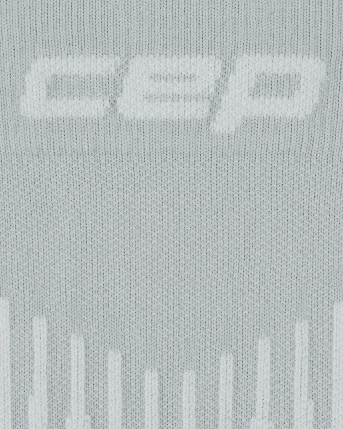 Ski Touring Merino Tall Compression Socks, Men, Grey/White, close-up detail