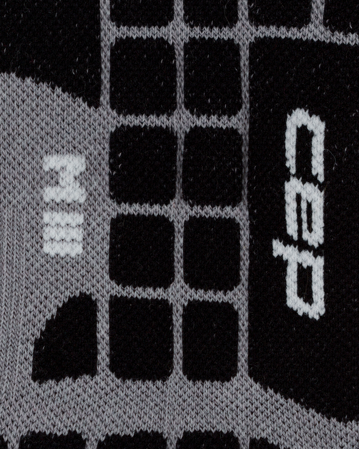 Ski Ultralight Tall Compression Socks, Men, Black/Grey, close-up detail