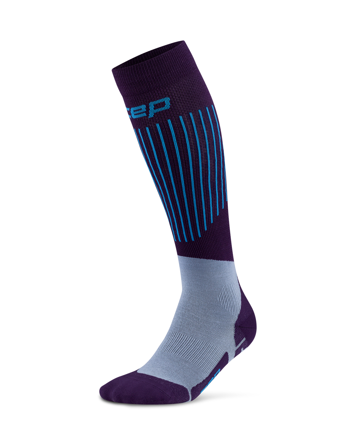 Ski Ultralight Tall Compression Socks, Men, Dark Purple/Blue