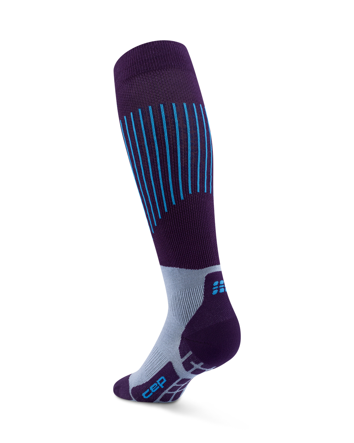 Ski Ultralight Tall Compression Socks, Men, Dark Purple/Blue